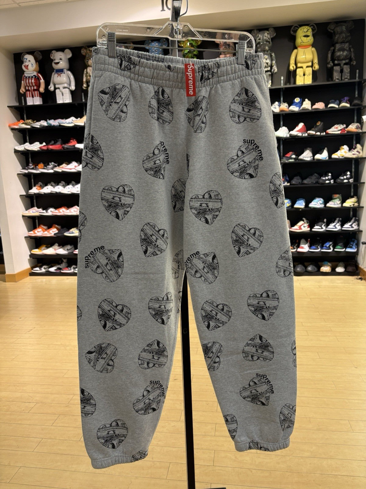 Supreme Love Cash Sweatpant Ash Grey Size Medium