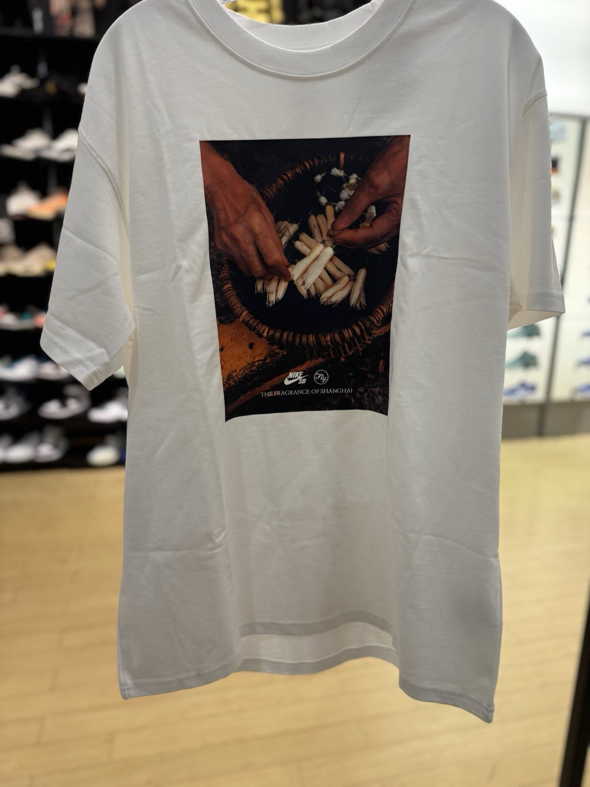 Nike SB X Fly Streetwear Skate T Shirt White Size Large