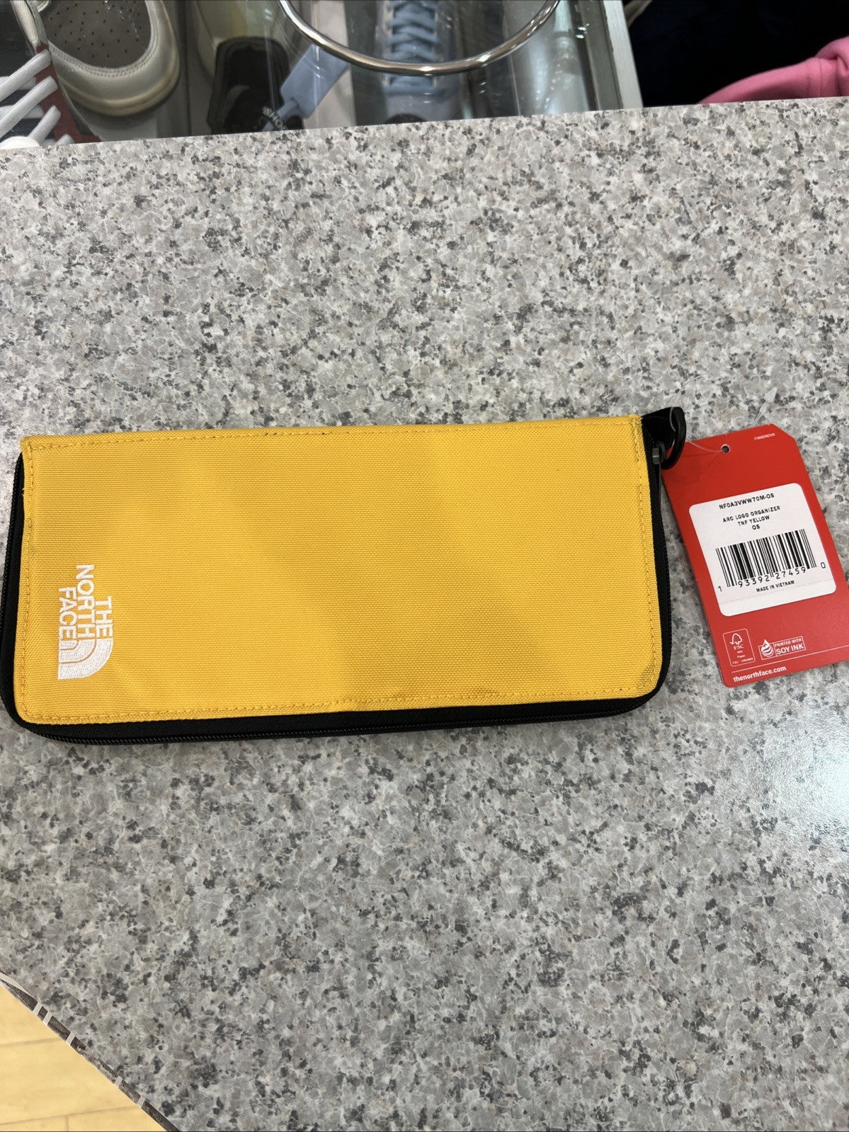 Supreme x THE NORTH FACE Arc Logo Organizer Yellow Bag