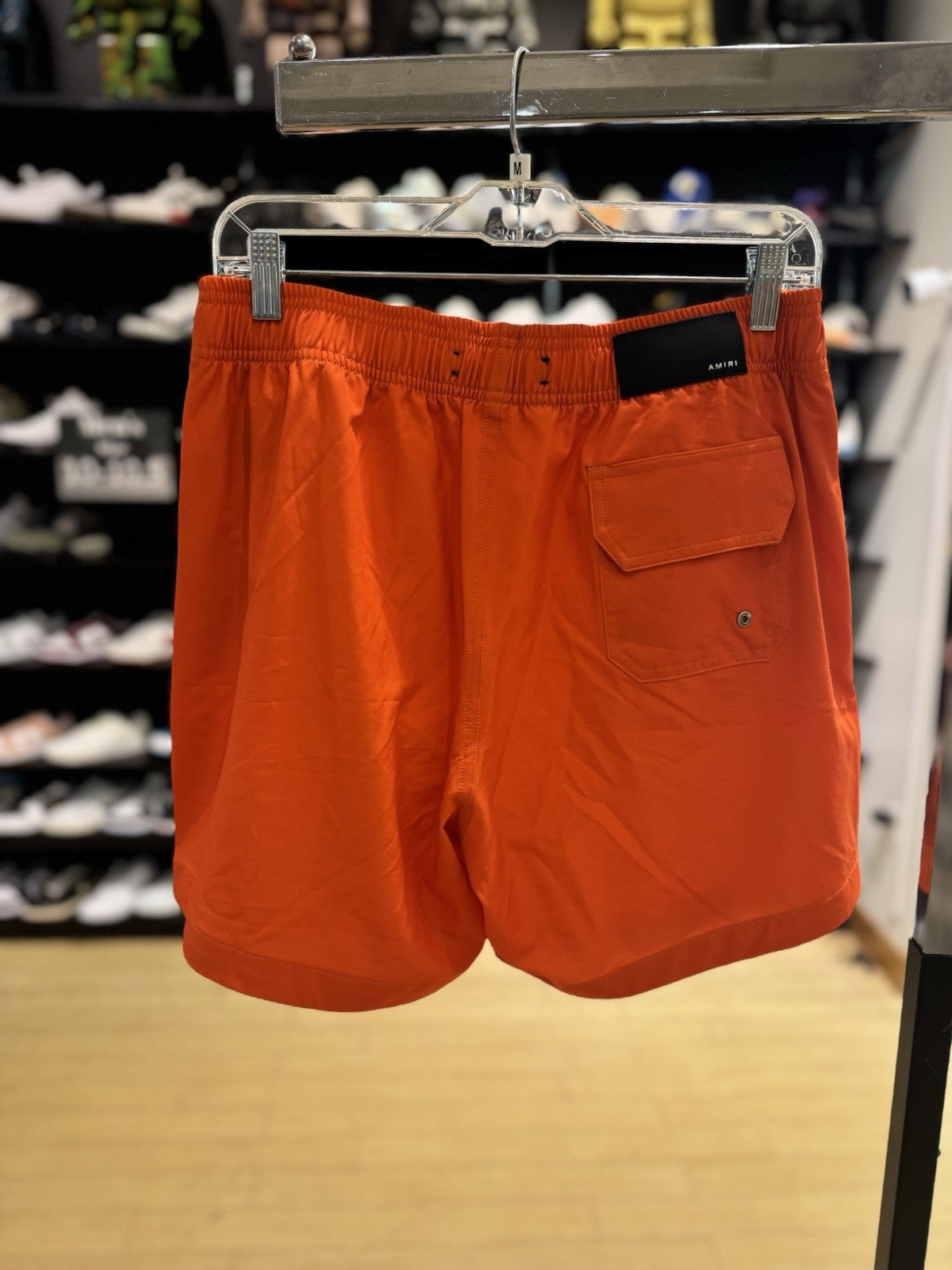 Amiri Core Logo Swim Shorts Orange Size Medium