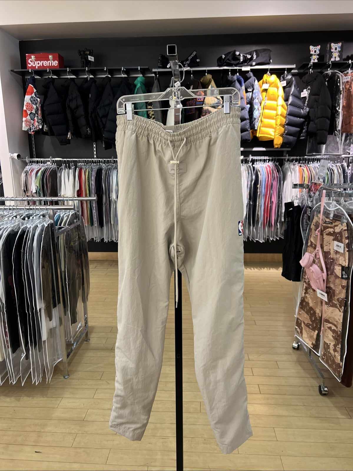 Nike x Fear Of God NBA NRG Warm Up Pant 'String' Sz L DEFECT