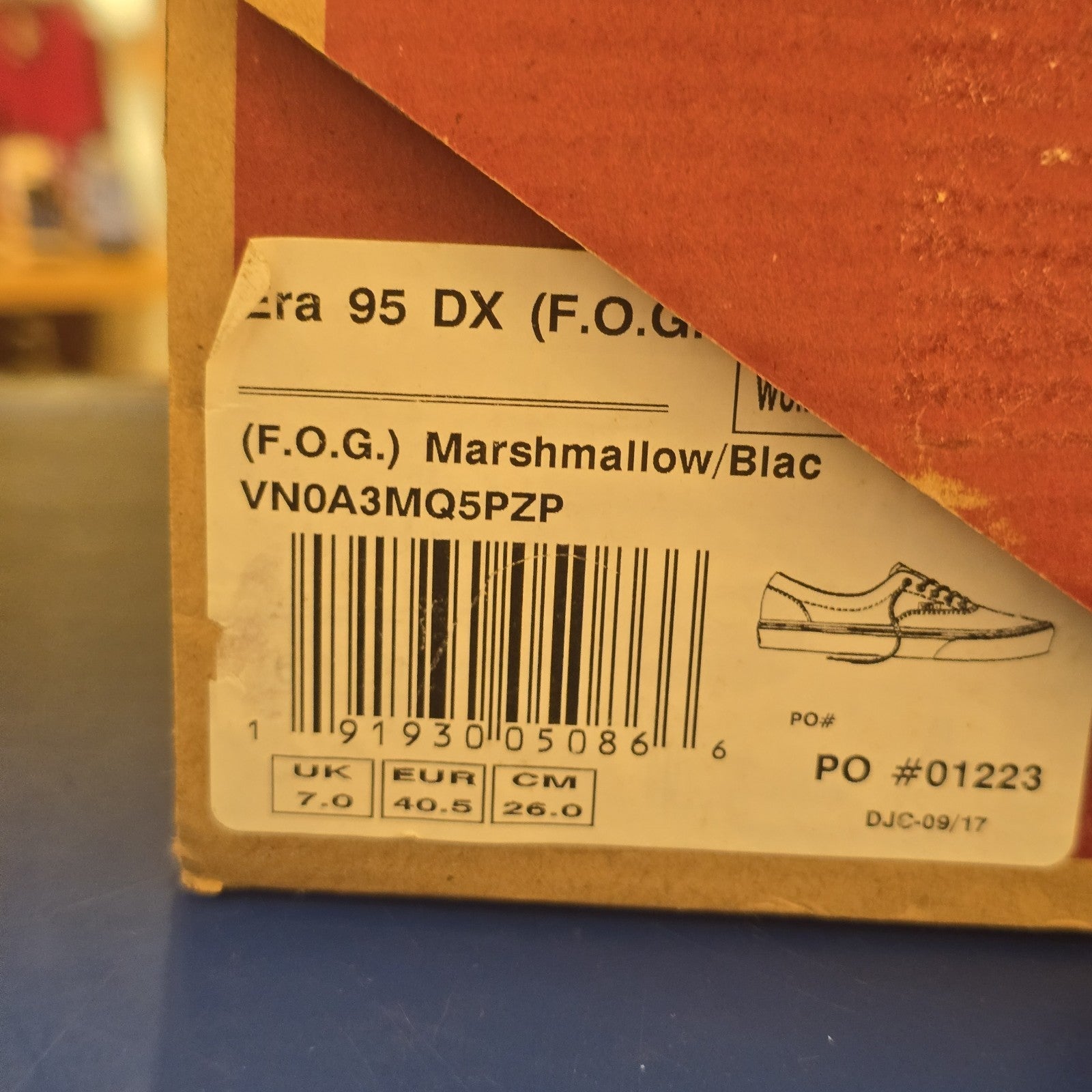 Fear of God x Vans Era 95 DX Collection 2 White SZ 8 Stains