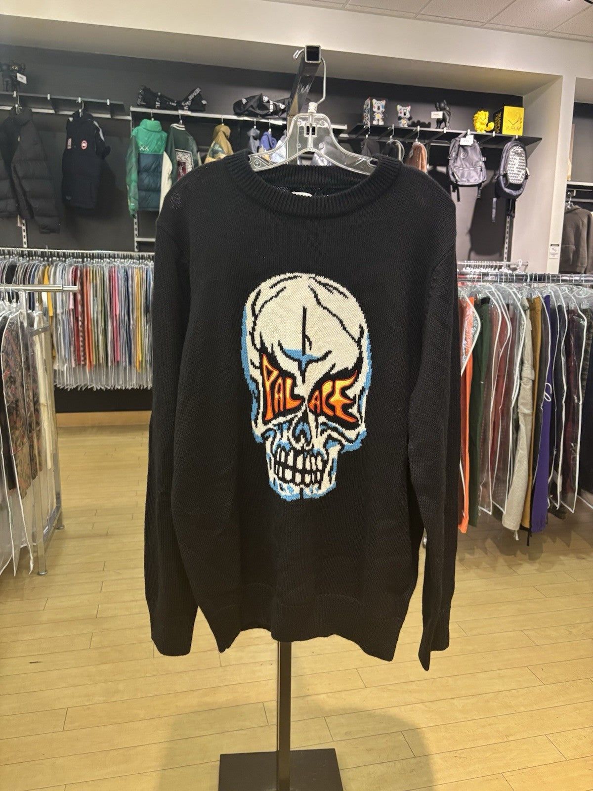 Palace Skull Knit Black