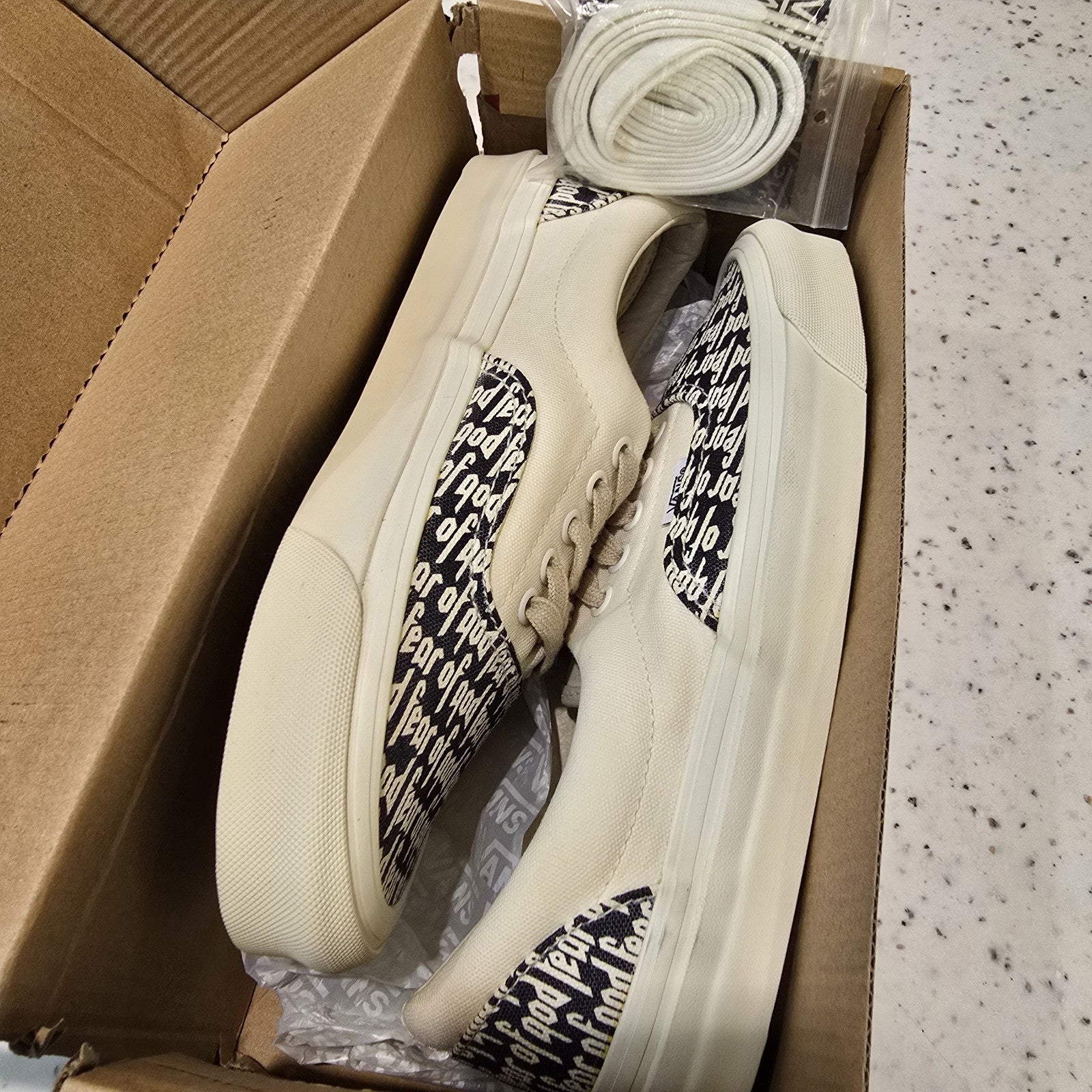 Fear of God x Vans Era 95 DX Collection 2 White SZ 8 Stains