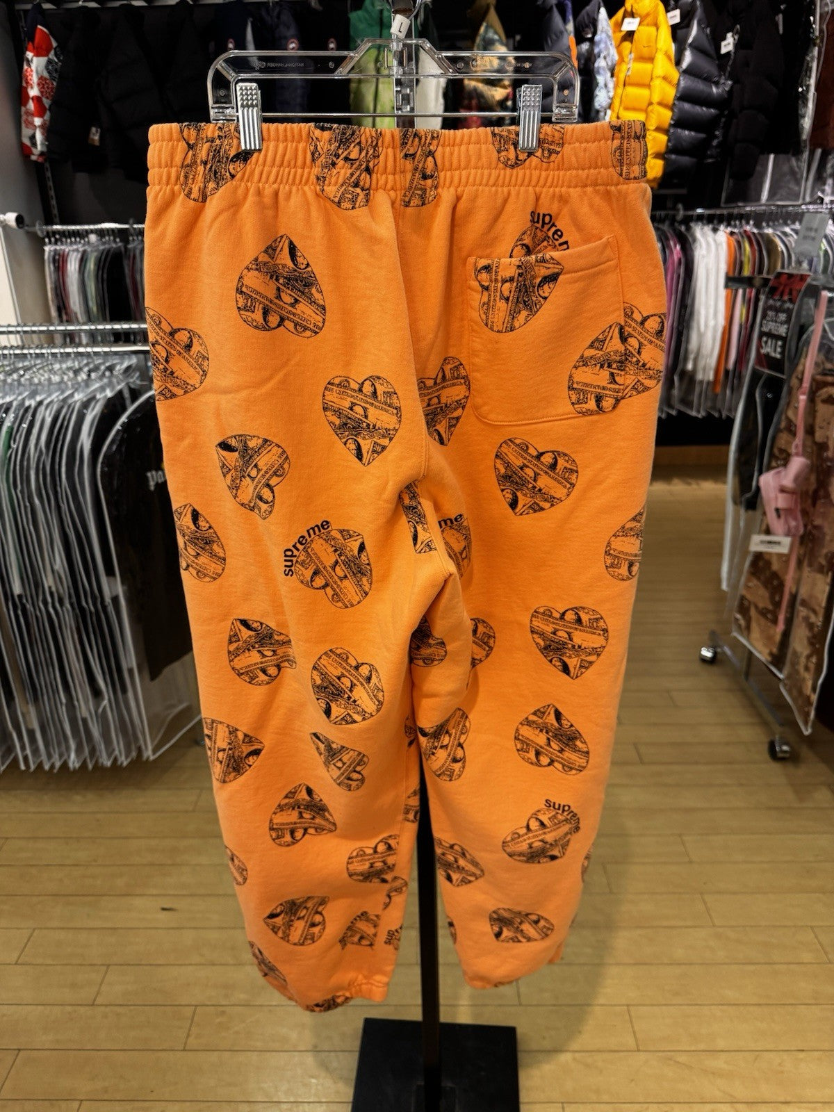 Supreme Love Cash Sweatpants Peach Size L
