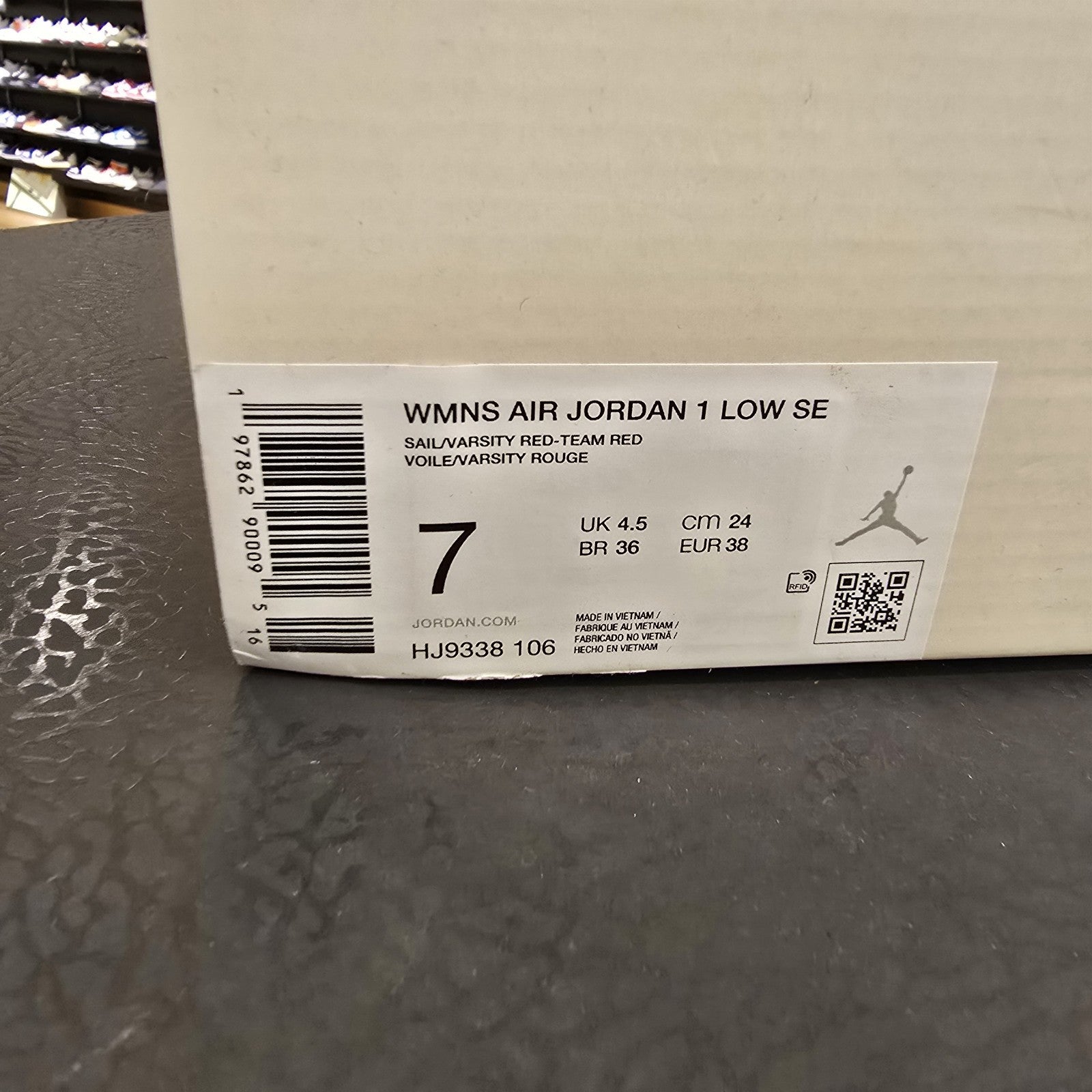 Size 7 - Air Jordan 1 Low Ruby Women's