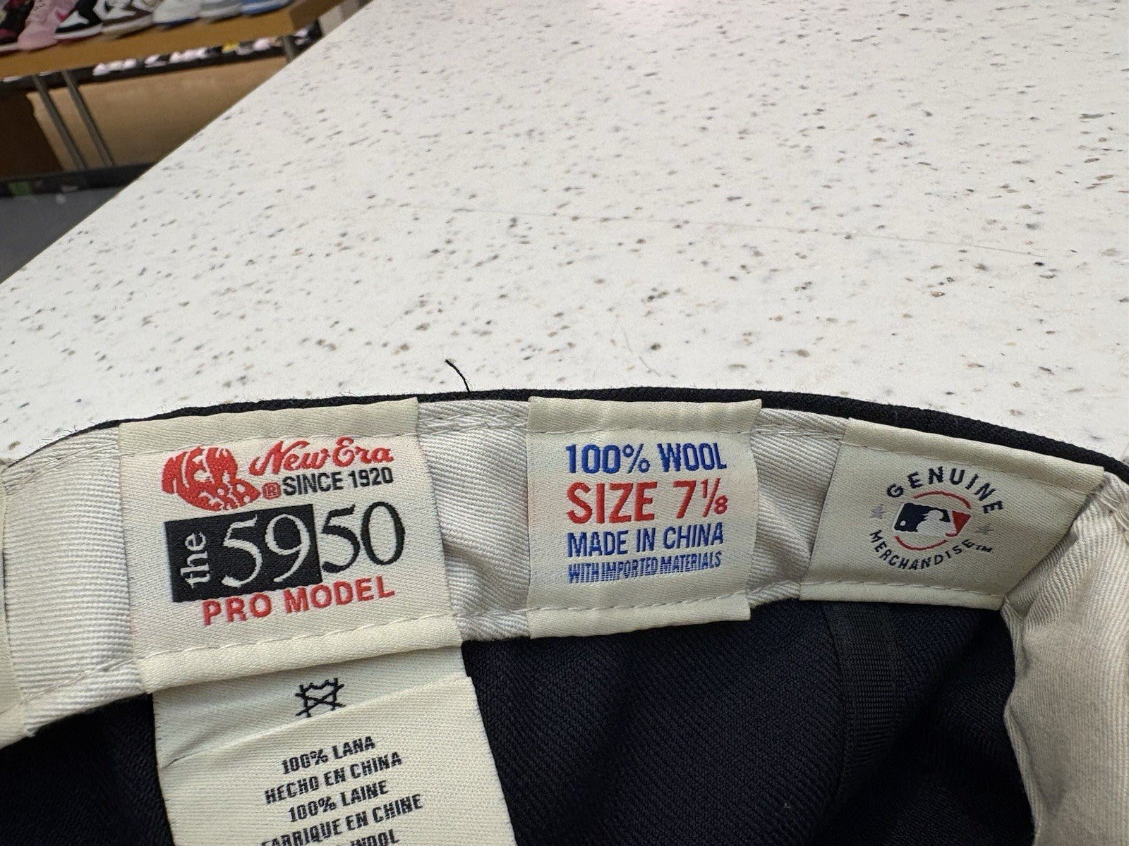 Fear Of God 59 Fifty New Era Baseball Cap FOG Navy Size 7 1/8