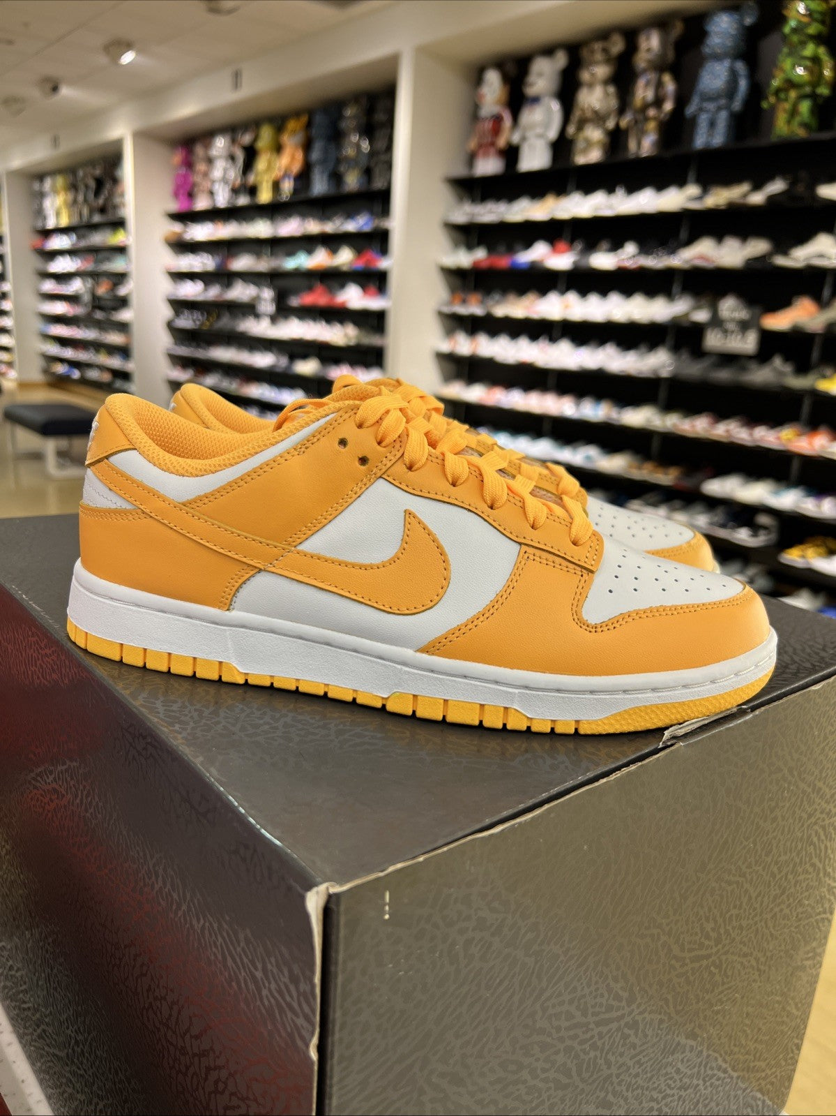 Nike Dunk Low Laser Orange White Womens Sz 9.5/8M