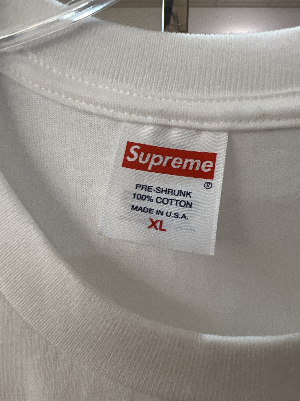 Supreme Backwards White T-Shirt