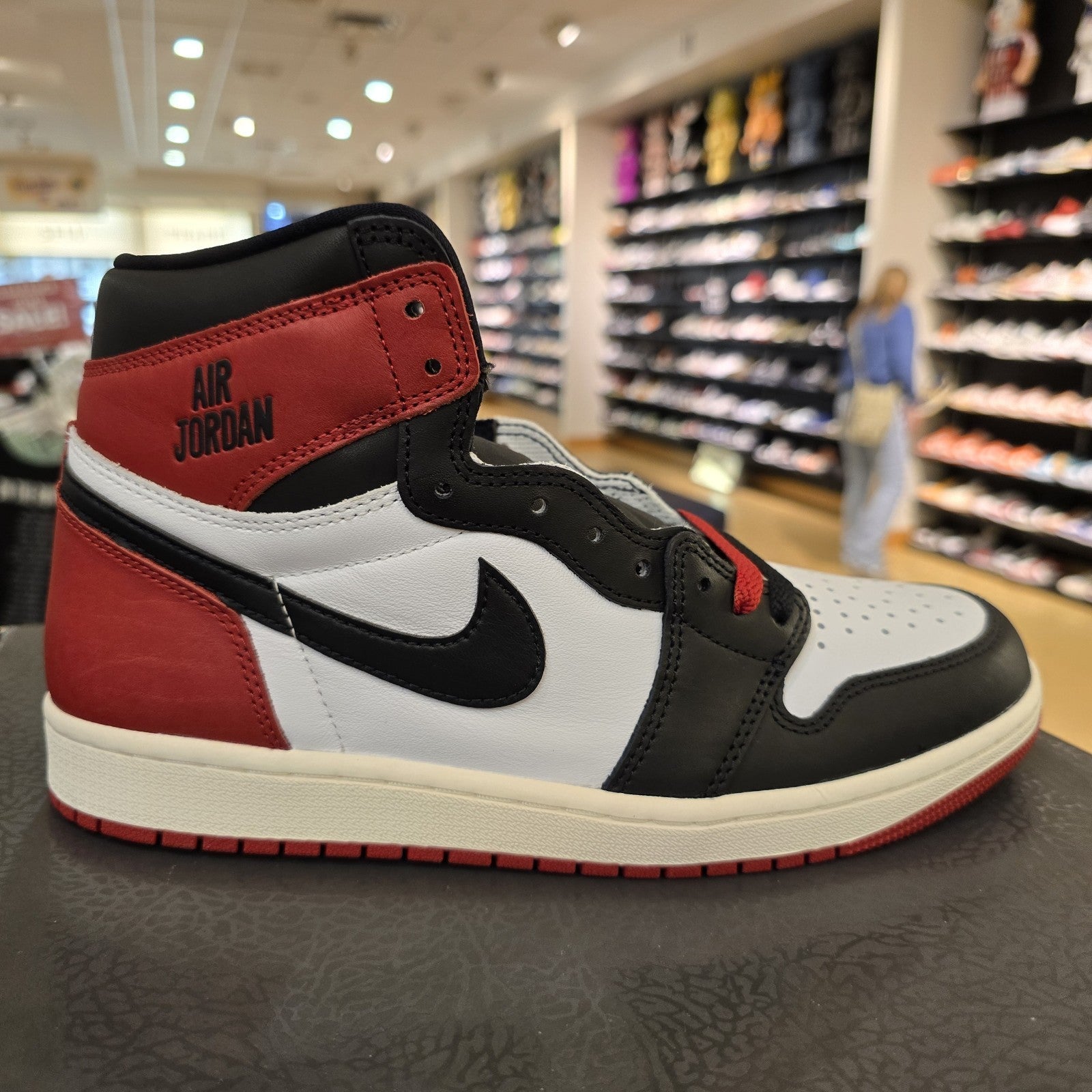 Size 9.5 - Air Jordan 1 Retro OG High Black Toe Reimagined