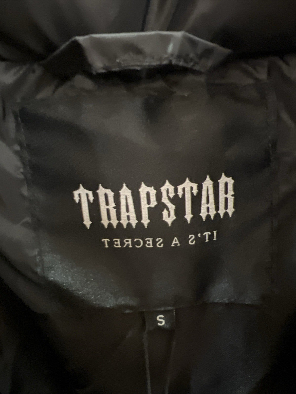 Trapstar It’s A Secret Puffer Jacket Black Sz S