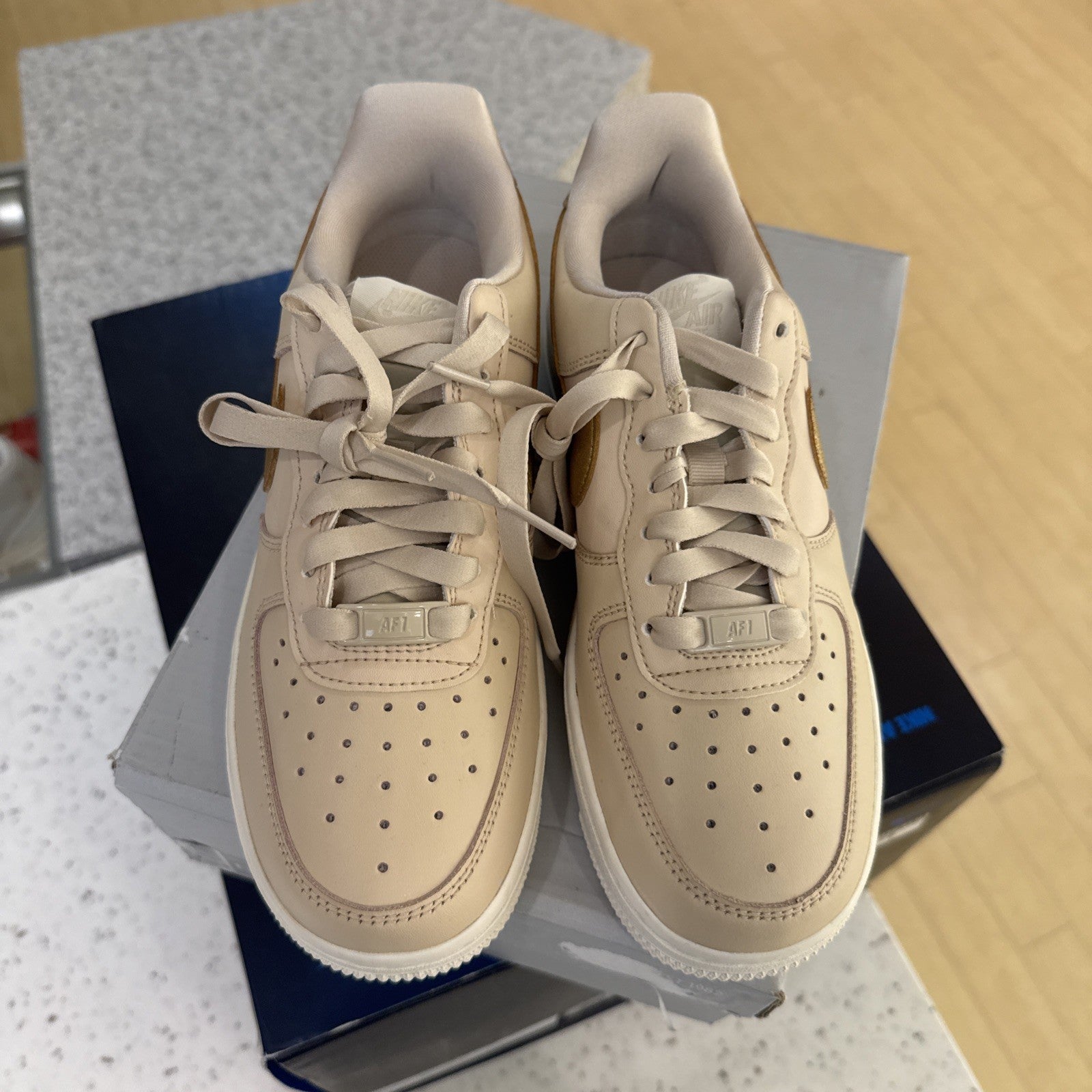 Size 6.5 - Nike Air Force 1 '07 Essential Sanddrift Gold W