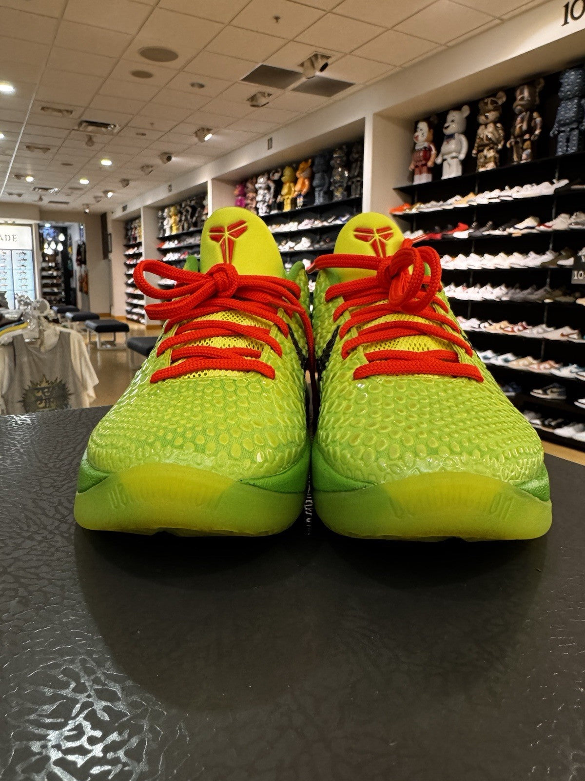 Nike Zoom Kobe 6 Protro Low Grinch Size 6.5 USED