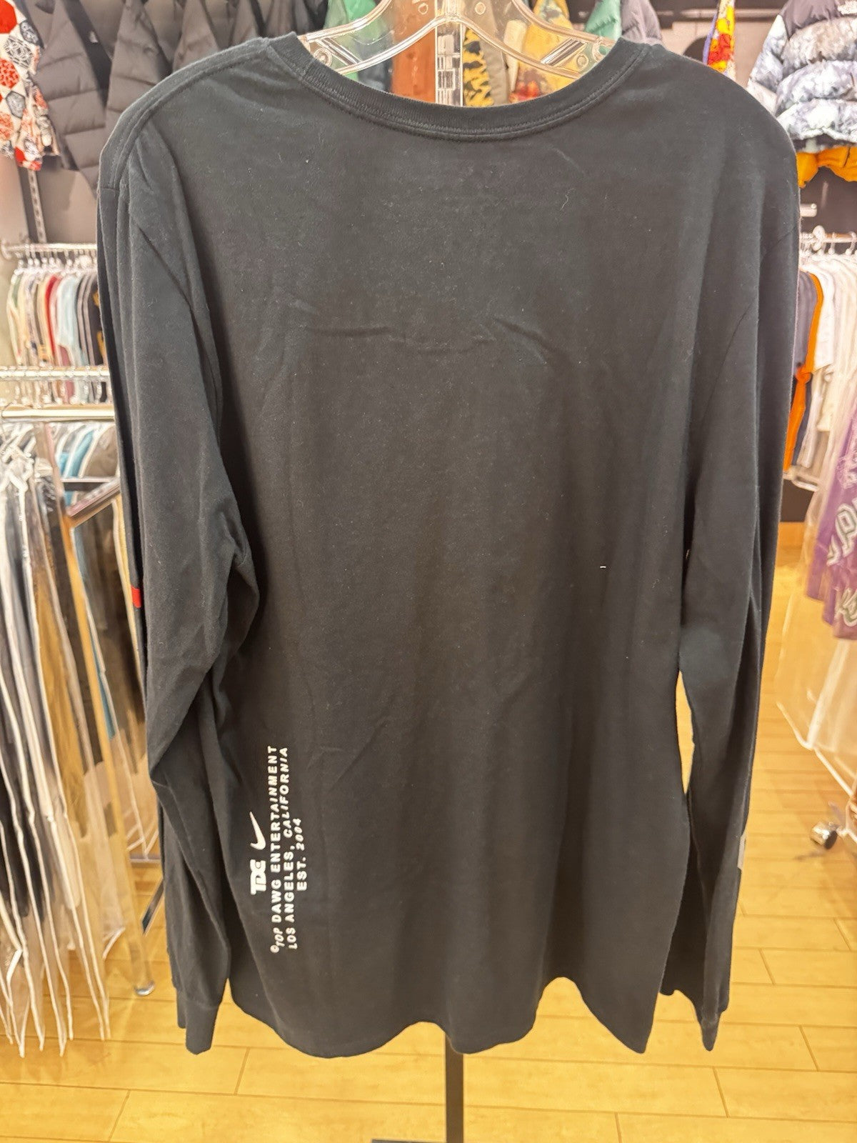 TDE X Nike Top Dawg Arc Long Sleeve Black Size L