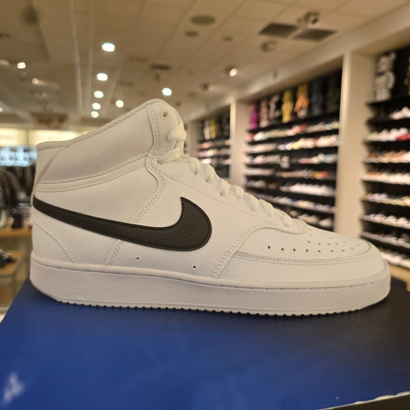 Nike Court Vision Mid White Black SZ 9