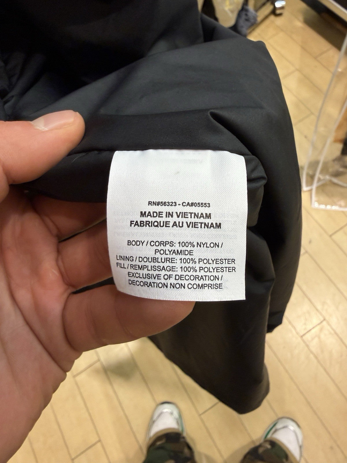 Nike Fear of God Oversized Nylon Hooded Parka Black Jacket SZ L