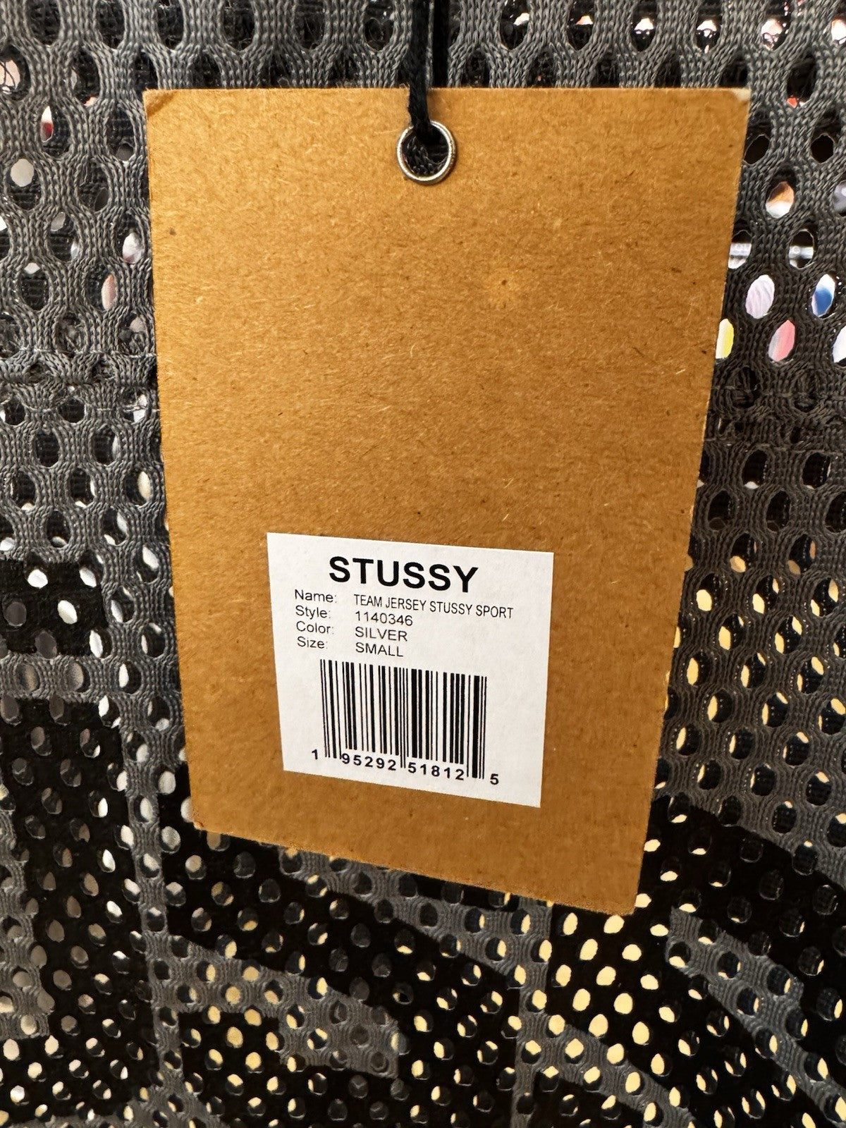 Stussy Sport Jersey Silver Size Small