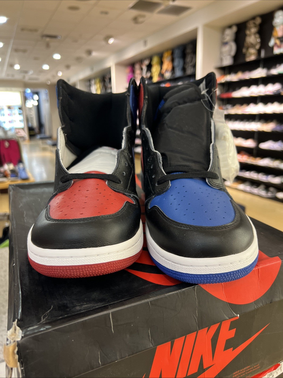 Nike Air Jordan 1 Retro High OG "Top 3" Sz 16 DEFECT