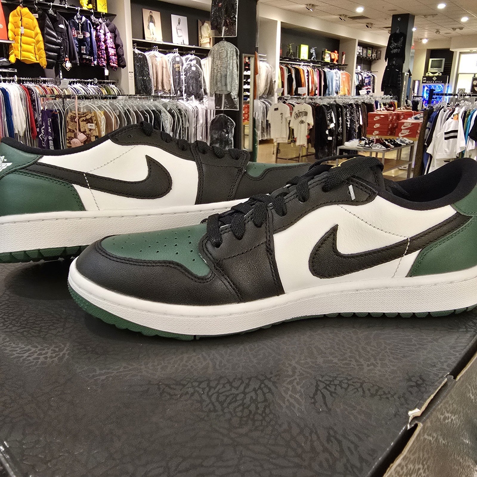 Size 9.5 - Air Jordan 1 Golf Low Noble Green