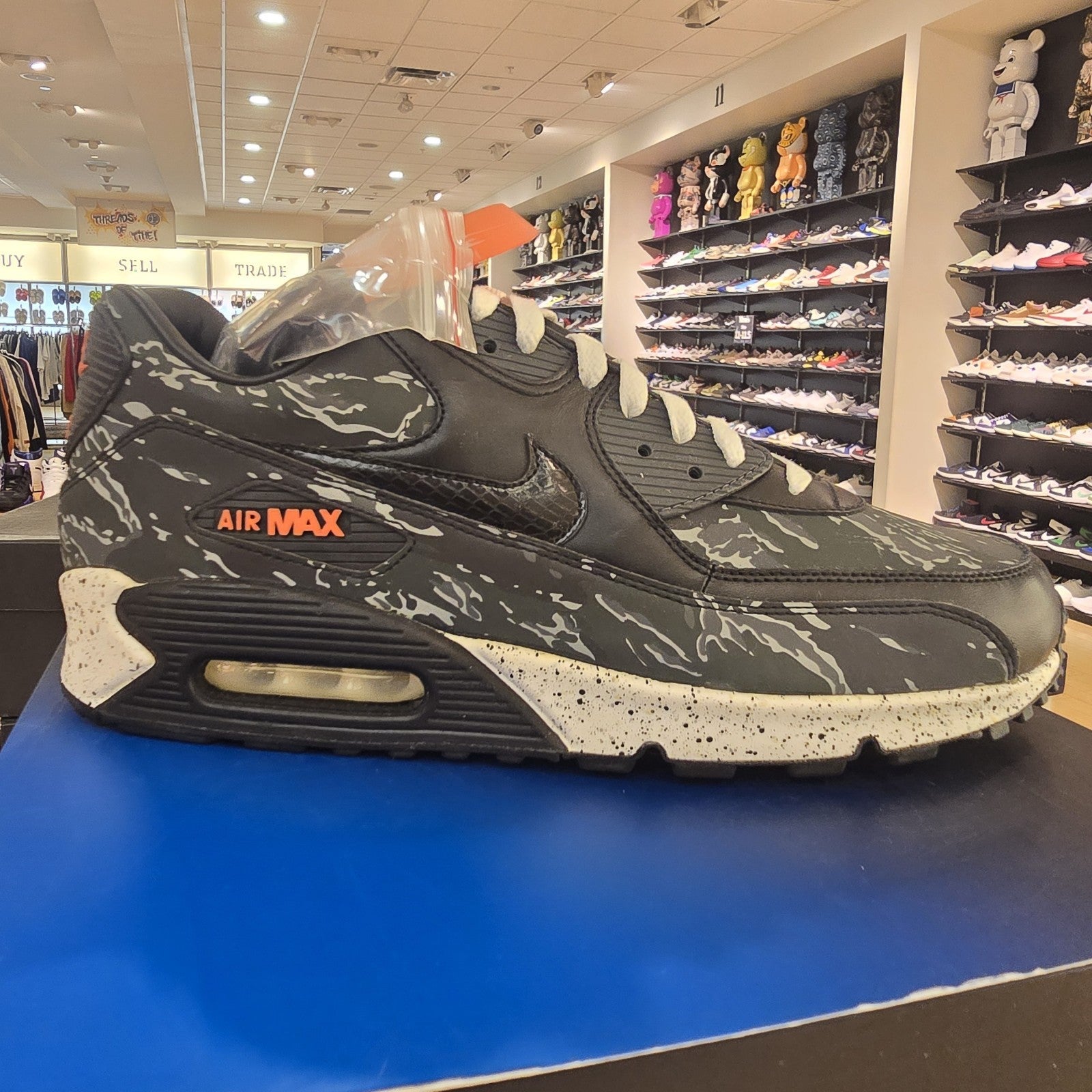 Nike Air Max 90 Atmos Black Tiger Camo SZ 12