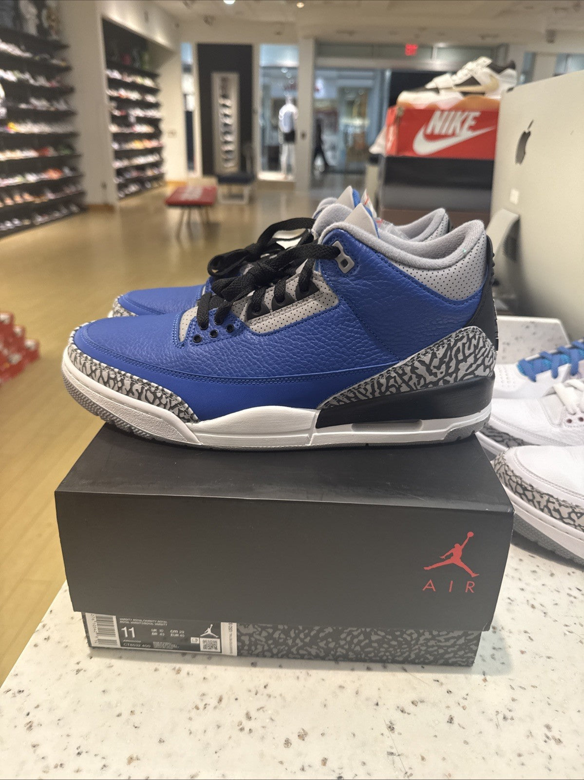 Size 11 - Jordan 3 Retro Varsity Royal 2020