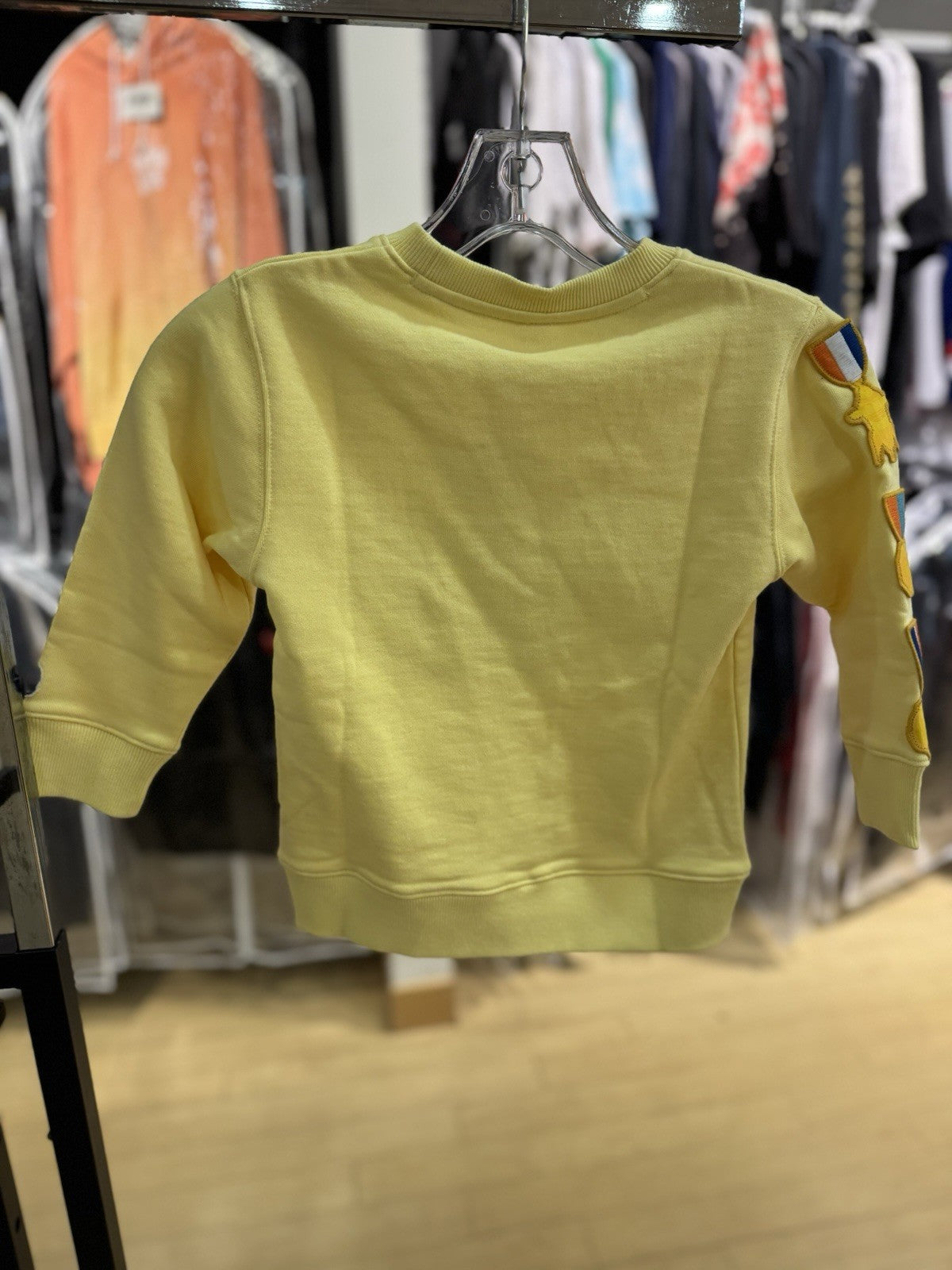 Billionaire Boys Club Little Kids Honor Crew Sweater Yellow Size 4T