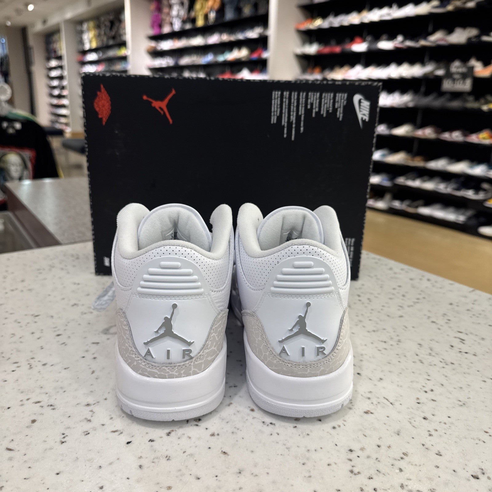 Men's 8, Women's 9.5 Nike Air Jordan 3 Retro CT8532-111 Pure Money White Silver