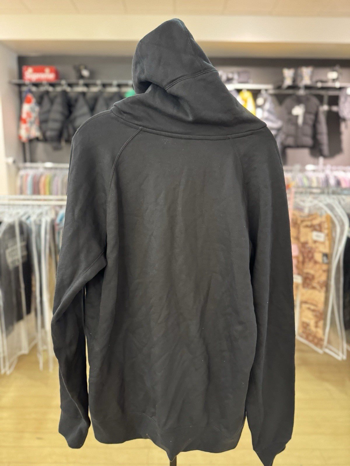 AIR JORDAN GALAXY SPACE JAM 20TH ANNIVERSARY BLACK HOODIE DISTRESSED Size Medium