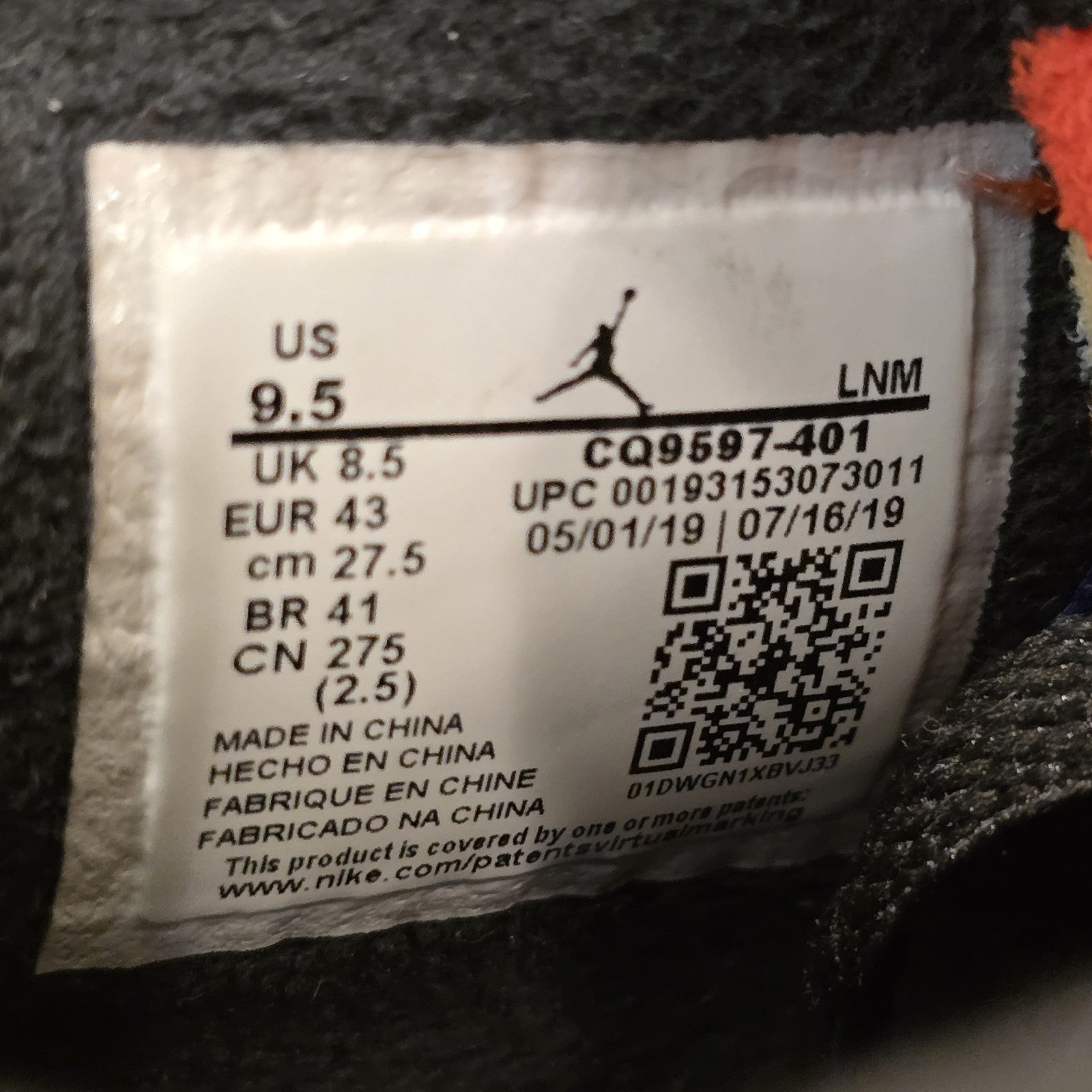 Size 9.5 - Jordan 4 Winter Loyal Blue 2019