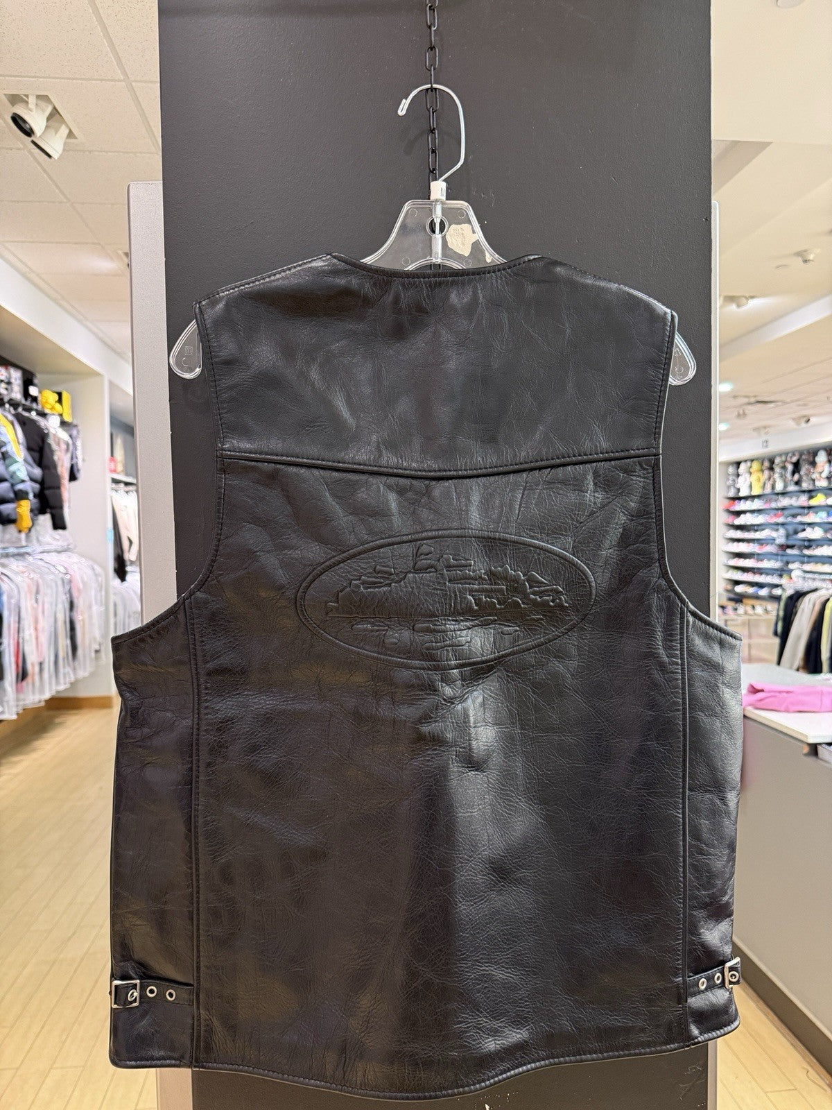 Corteiz “Da Skydive Vest” 100% Leather Sz M