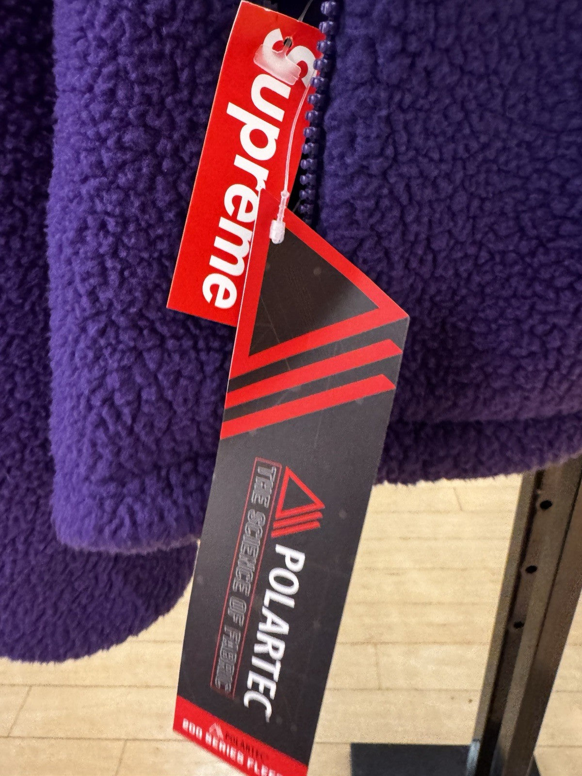 Supreme Polartec Shearling Reversible Pullover Purple Size L