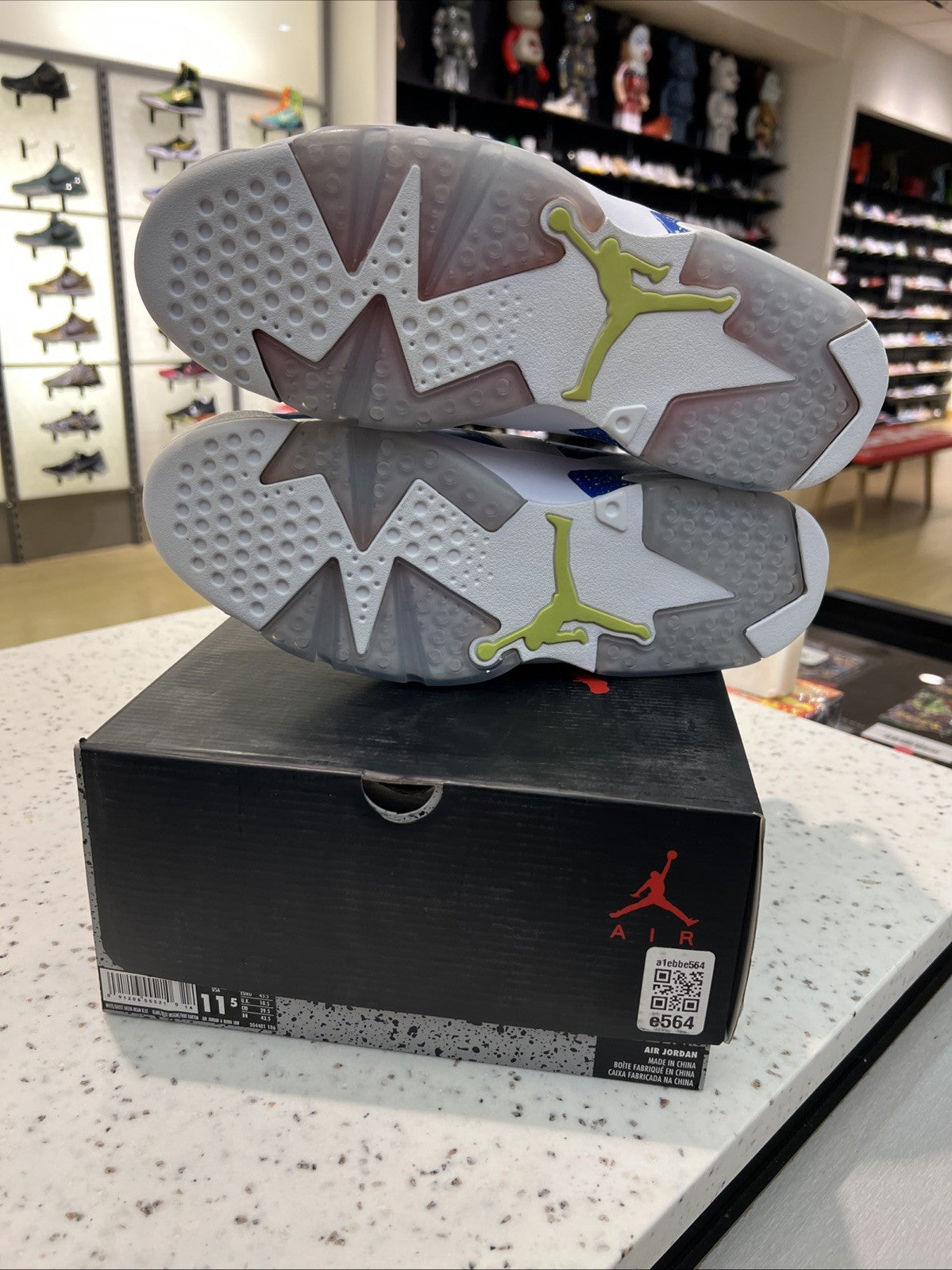 Air Jordan 6 Low Retro Ghost Green Sz 11.5
