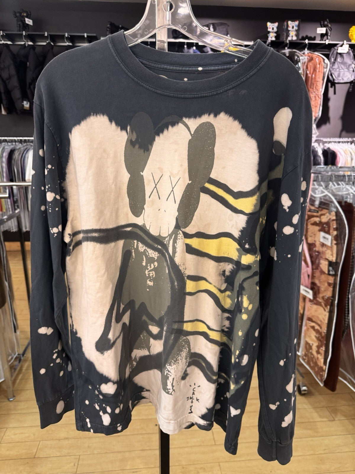 Cactus Jack X Travis Scott X KAWS X Fragment Long Sleeve Shirt Size Large