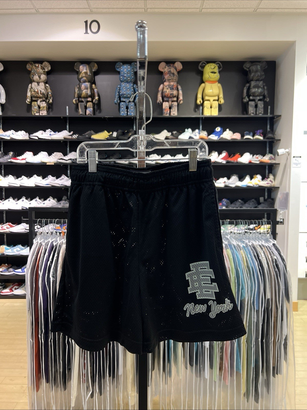 Eric Emmanuel EE New York Shorts Black Mesh Sz M