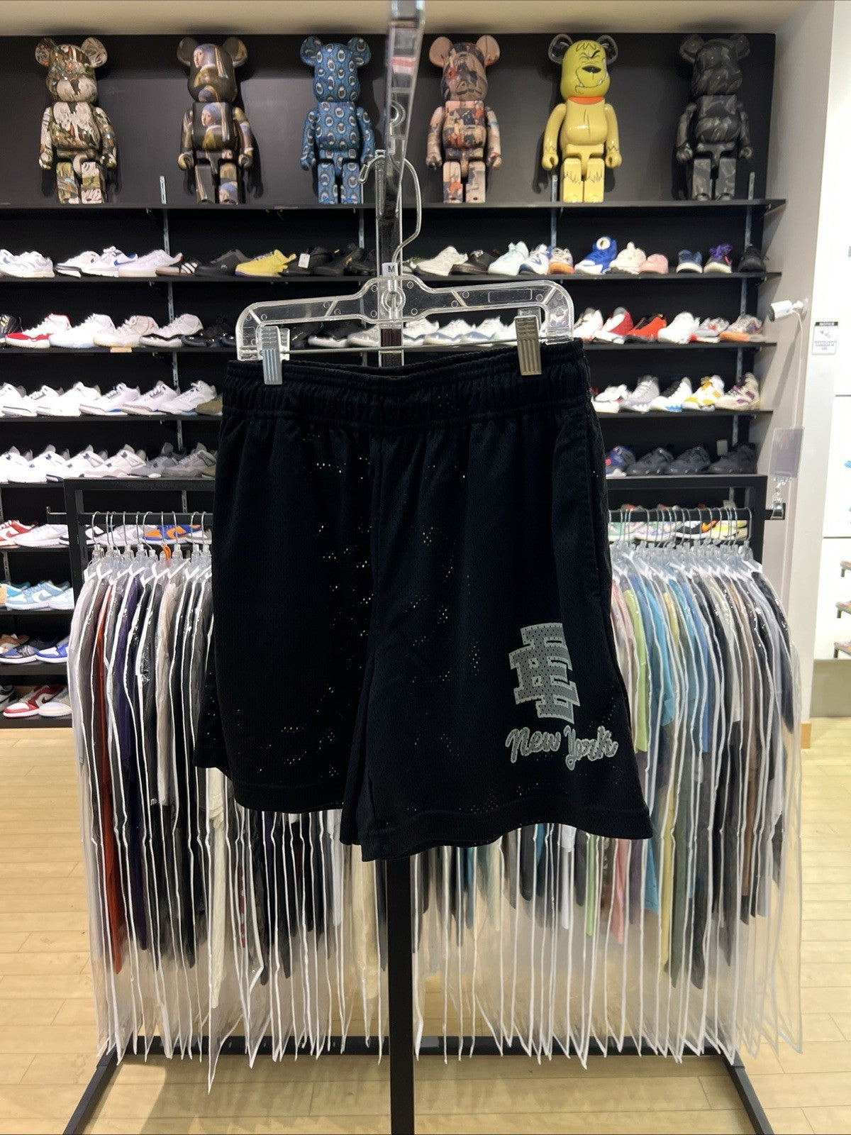 Eric Emmanuel EE New York Shorts Black Mesh Sz M