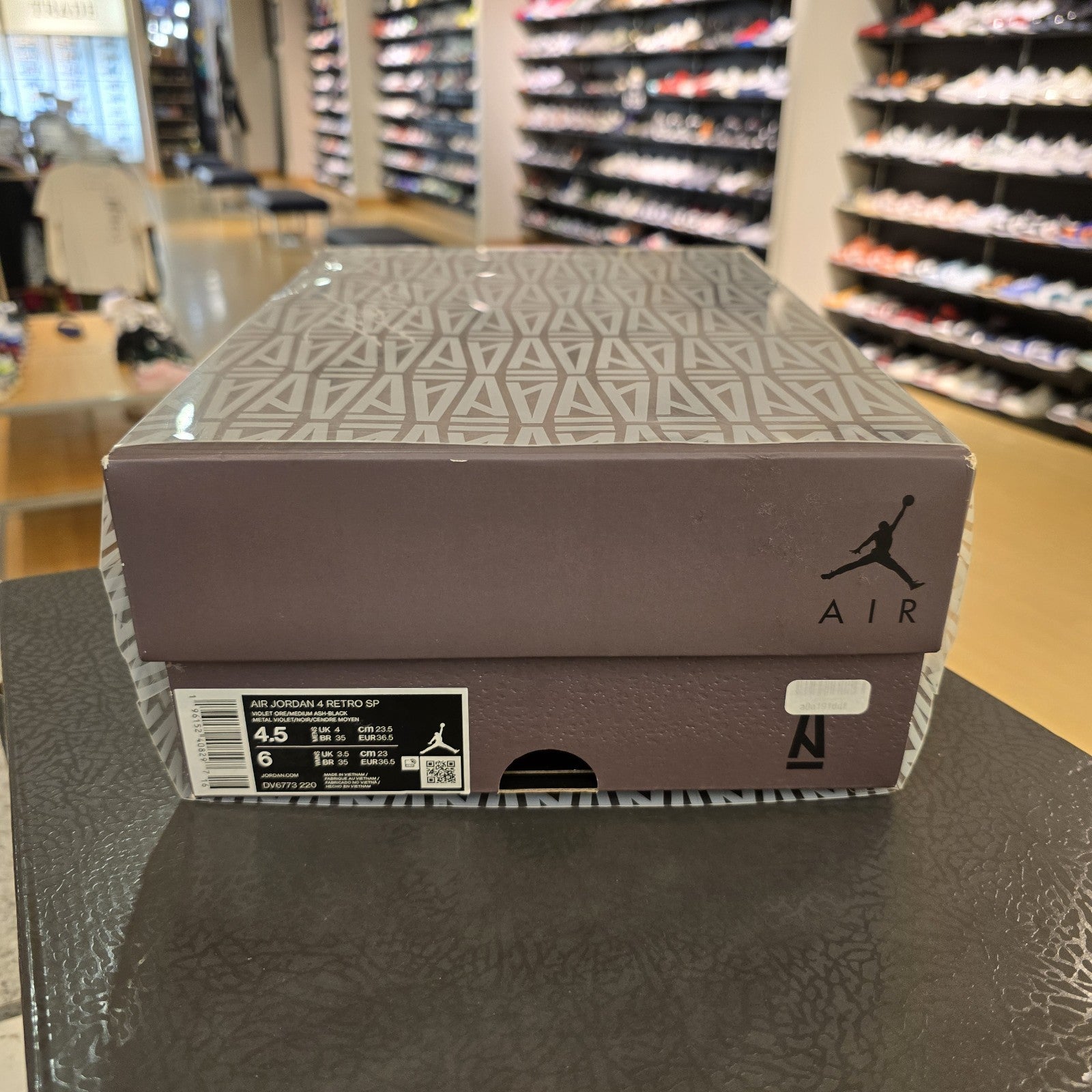Size 4.5 - Jordan 4 Retro x A Ma Maniere Mid Violet Ore