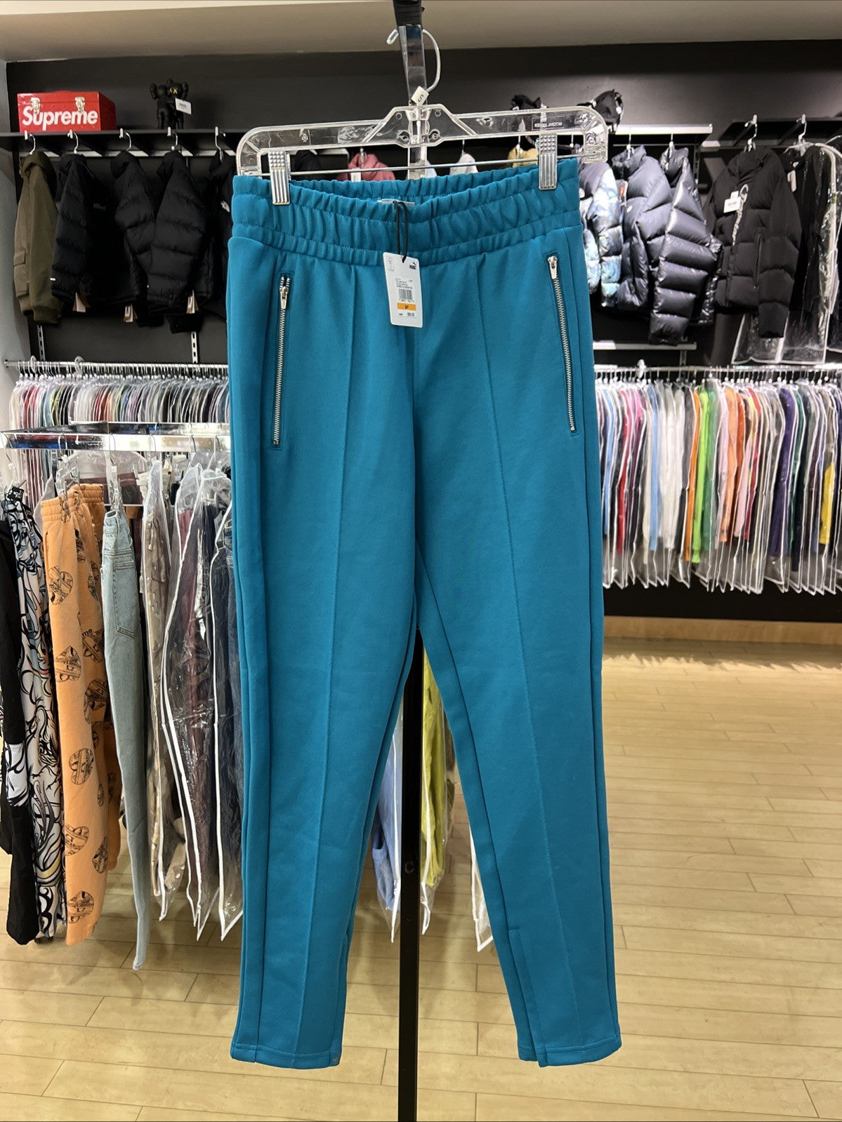 PUMA TMC HUSTLE WAY TEAL JOGGER Sz S