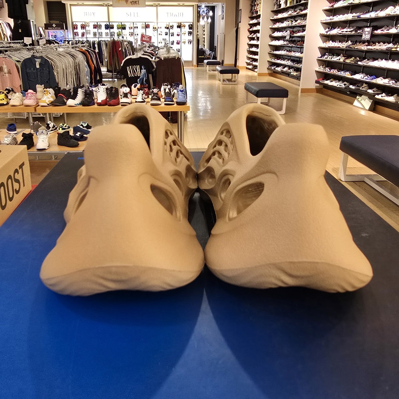 Size 4 - adidas Yeezy Foam RNNR Ochre