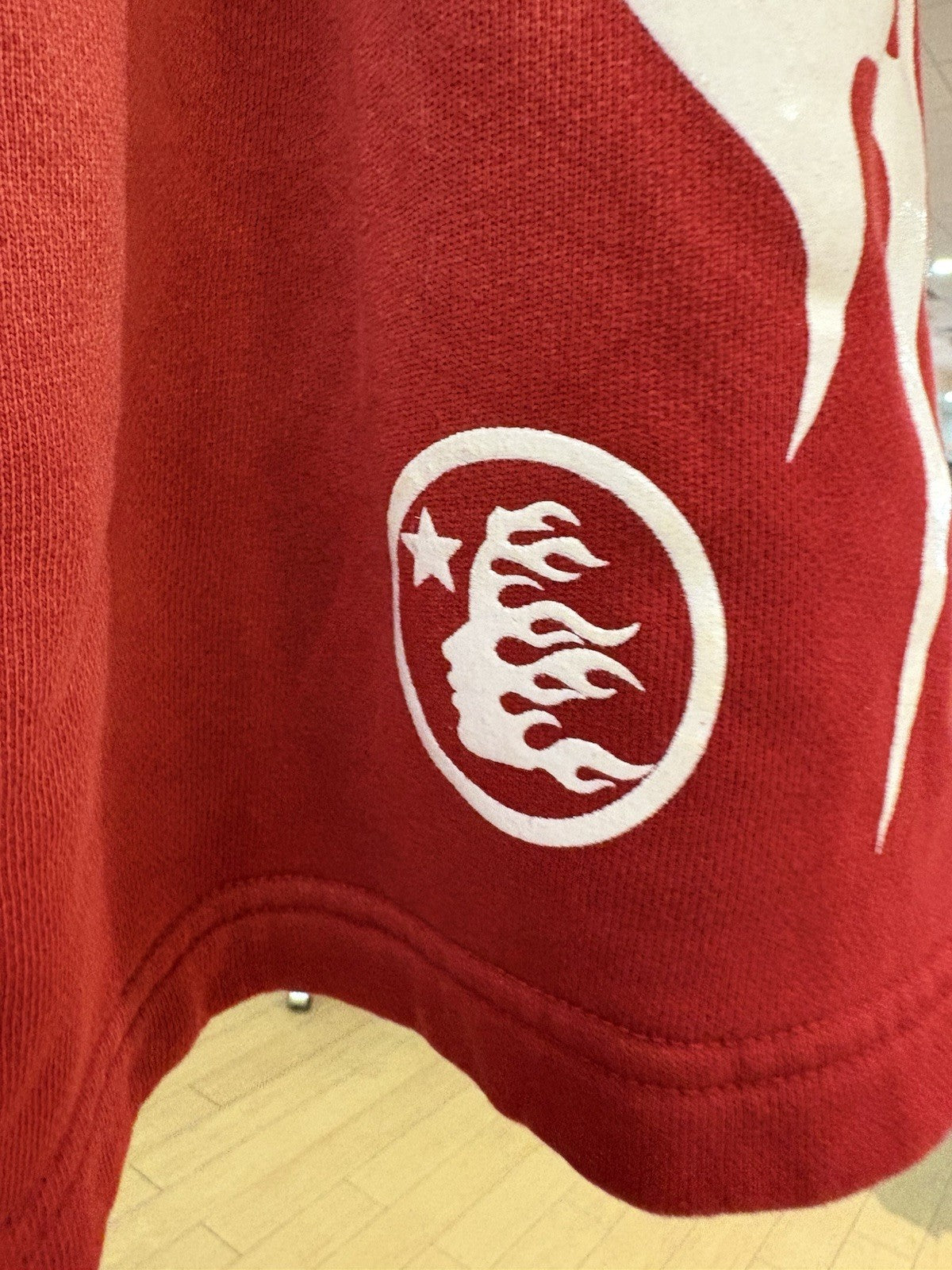 Hellstar Flame Shorts Red Size Small