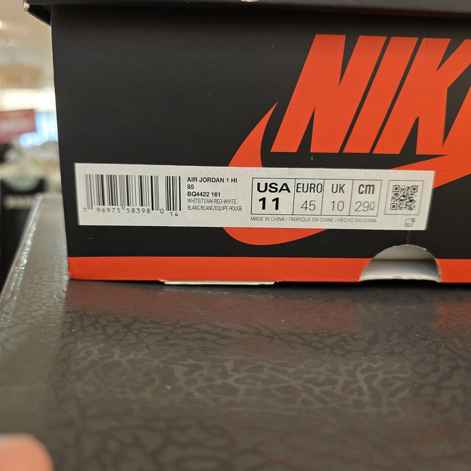 Size 11 - Air Jordan 1 Retro '85 OG High Metallic Burgundy