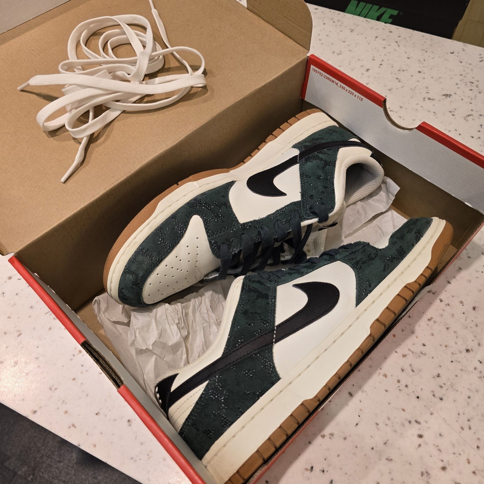 Size 11 - Nike Dunk Low Green Snake Women's
