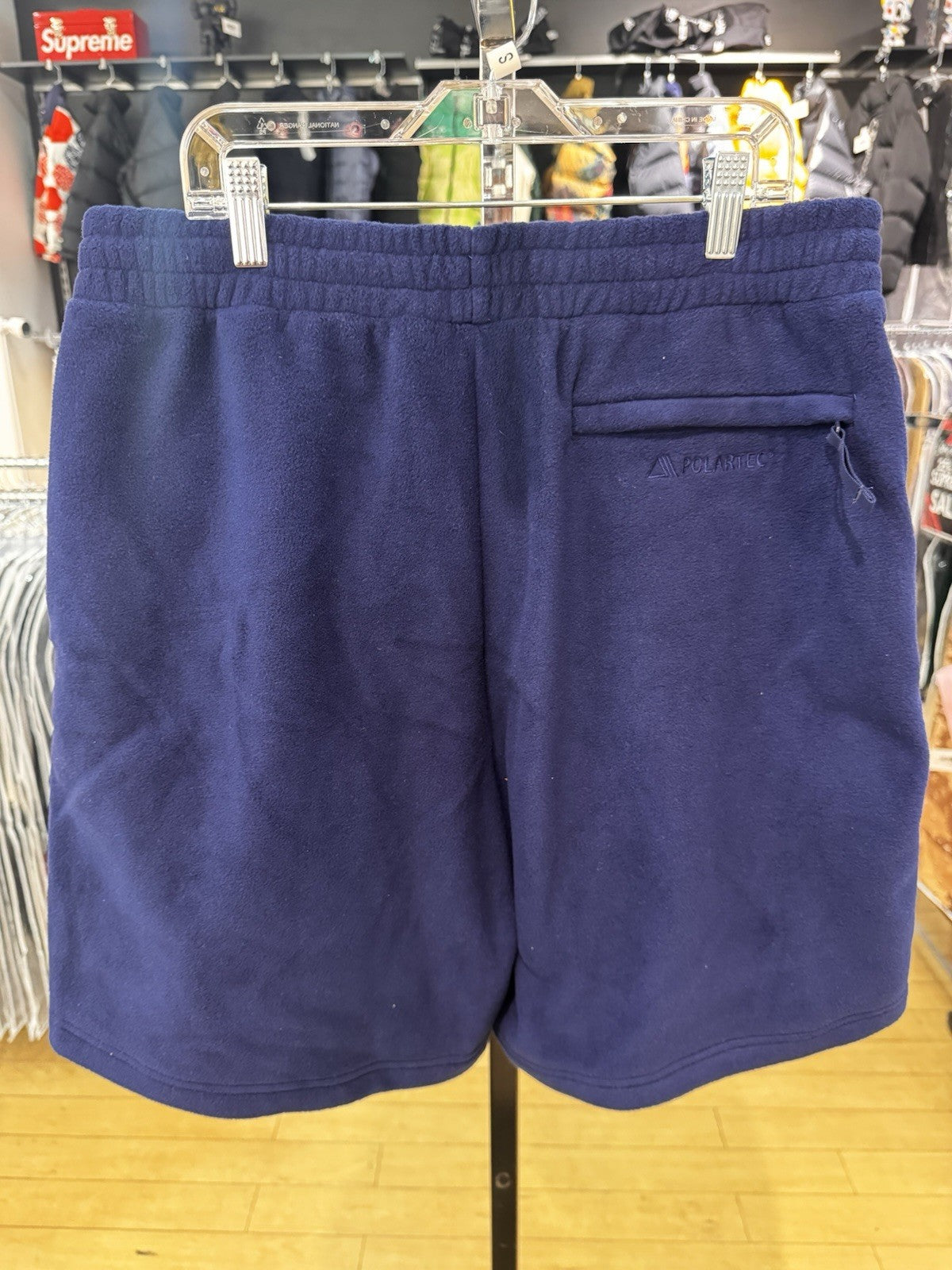 Supreme Polartec Shorts Navy Size Small