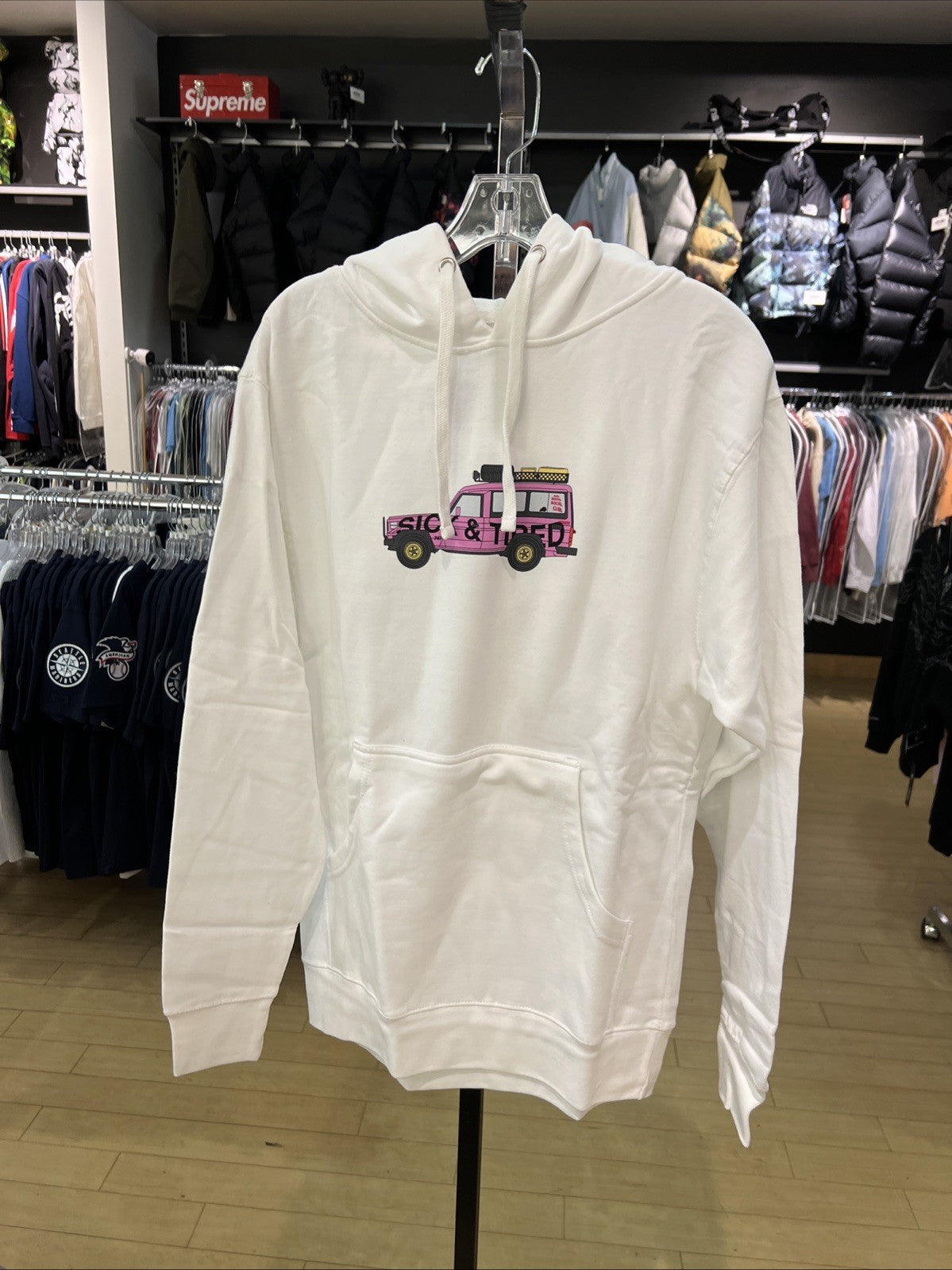 Anti Social Social Club “Everyone in LA” Hoodie White Sz S