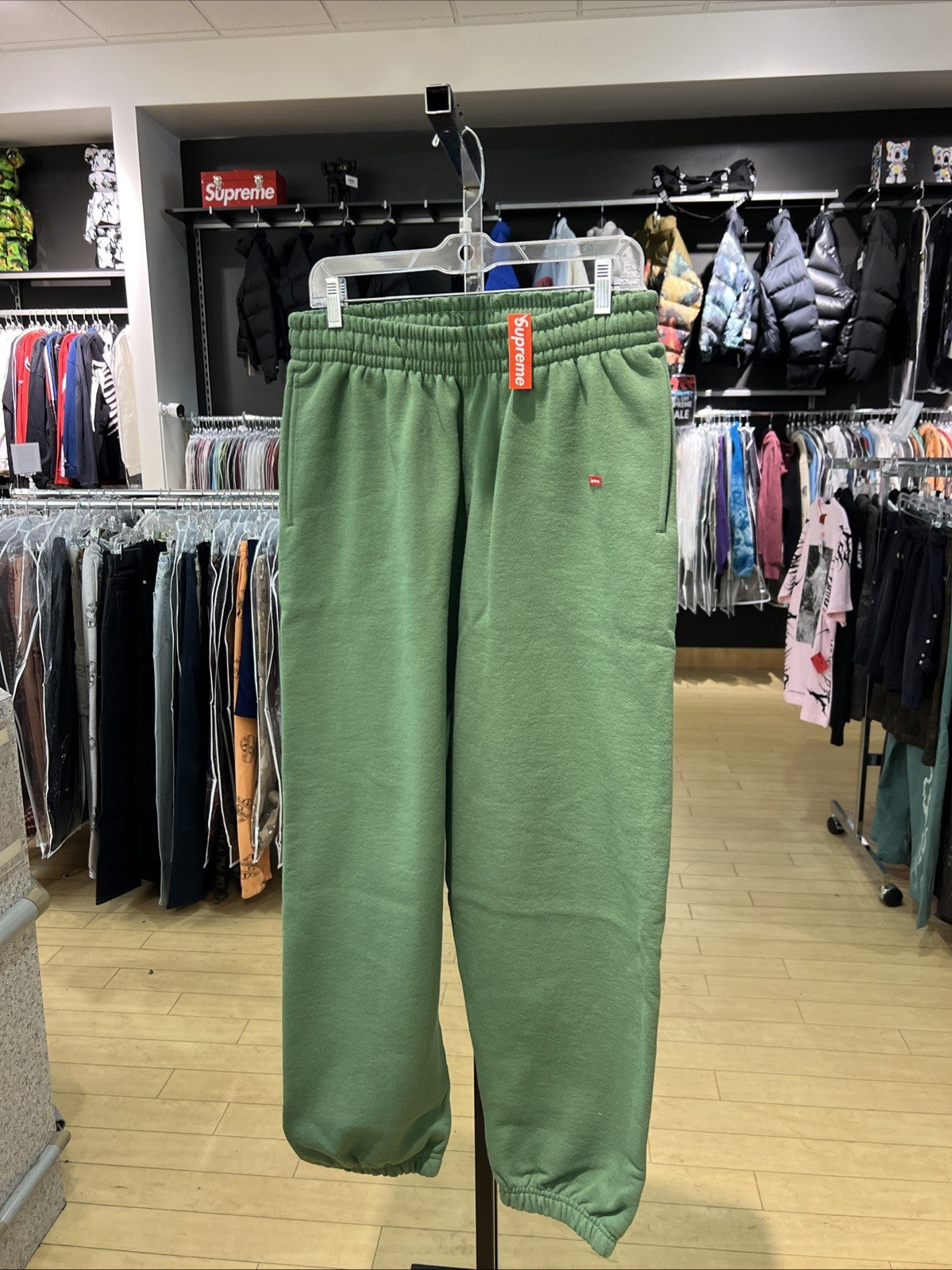 Supreme Small Box Sweatpant Dusty Green Sz M