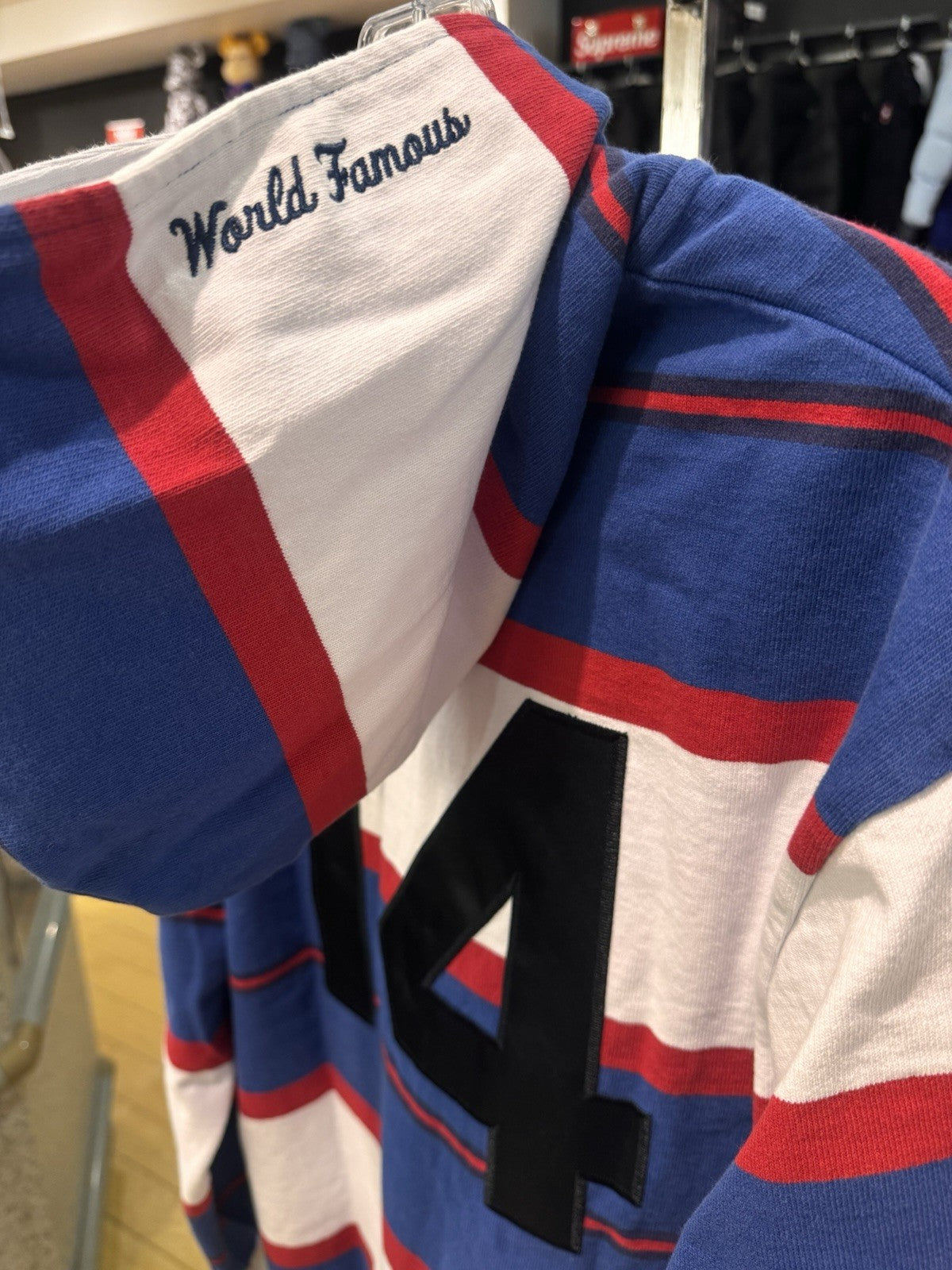 Supreme Hooded Rugby Top Royal Size M