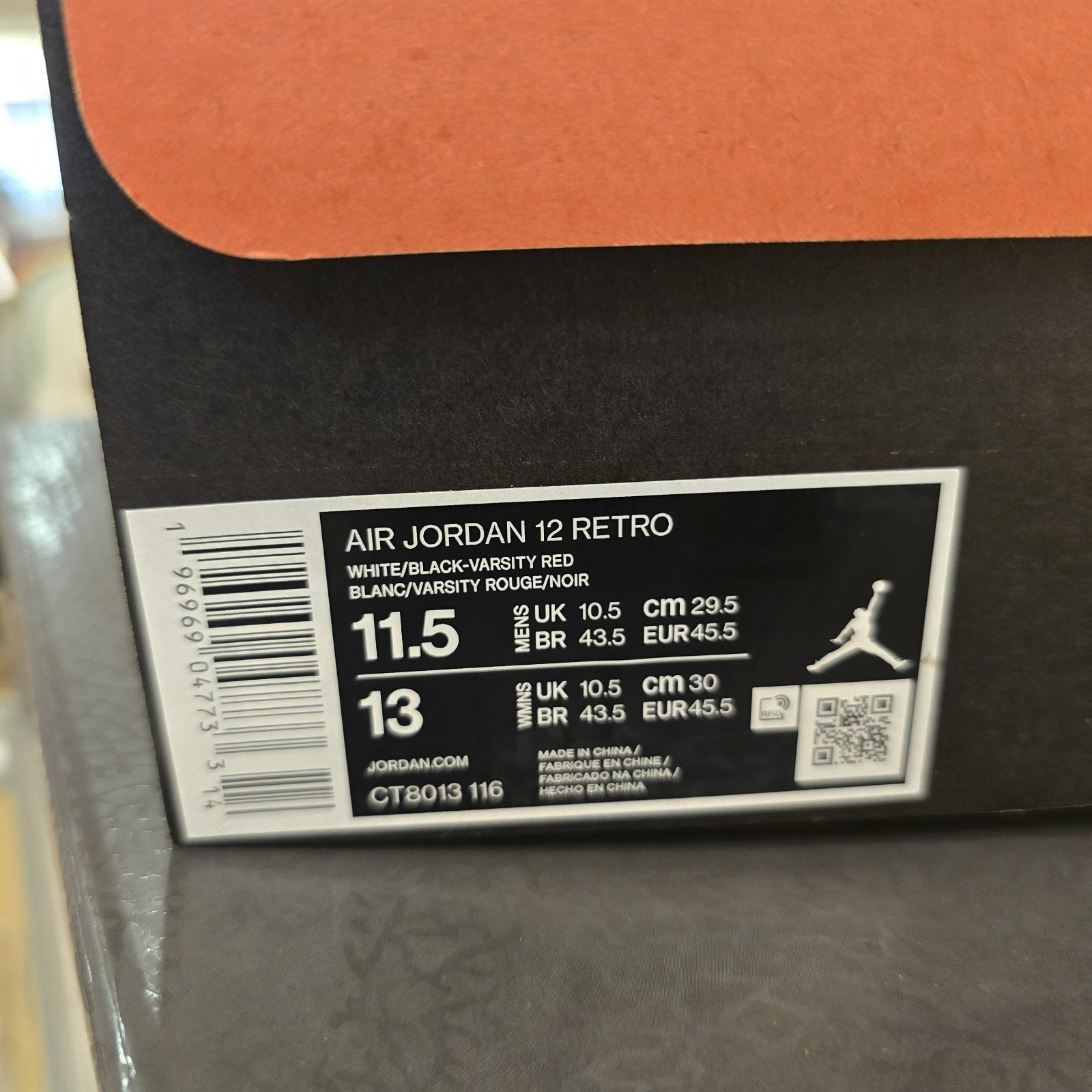 Size 11.5 - Jordan 12 Retro 2023 Cherry