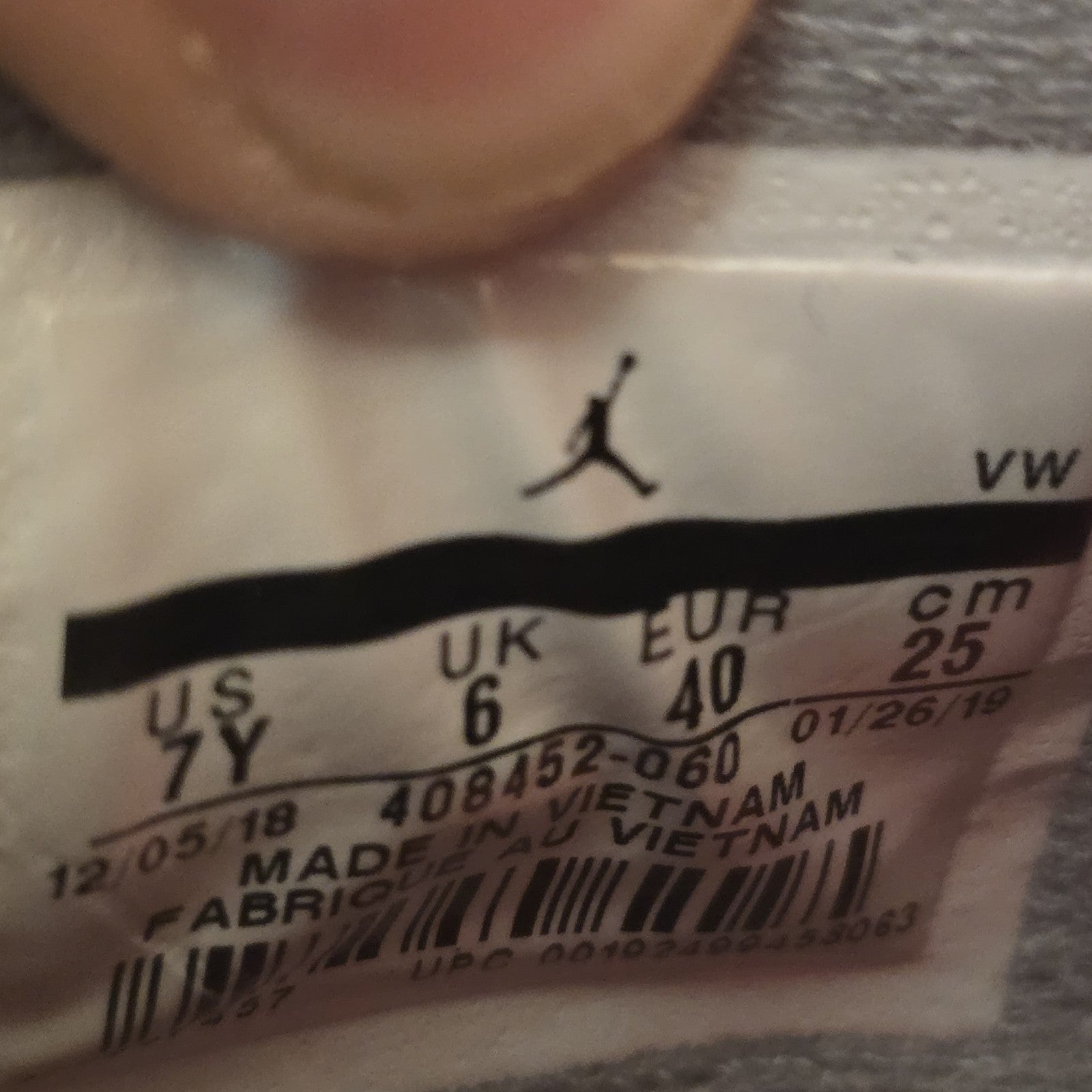 Size 7Y - Jordan 4 Retro Bred 2019 GS