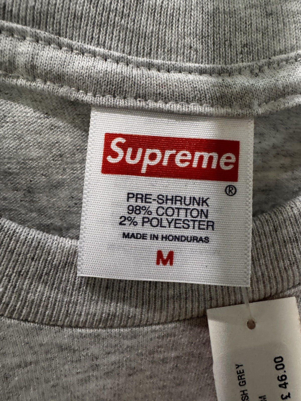Supreme Days End Tee Ash Grey Size M