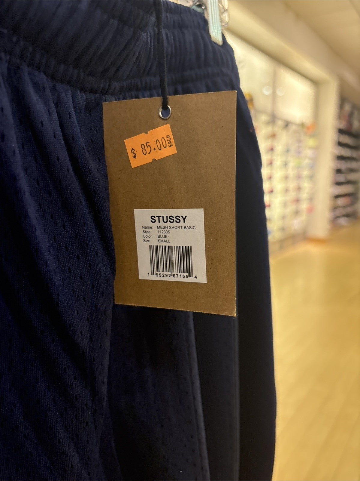 Stussy Mesh Short Basic Blue Size Small