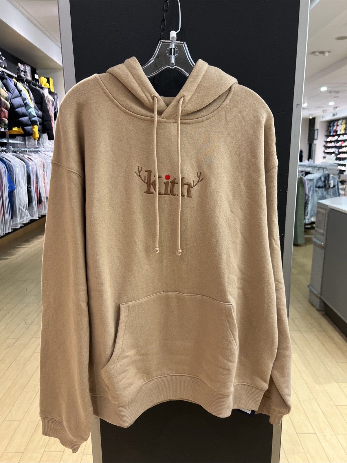 Kithmas Reindeer Serif Loft Hoodie Sz L